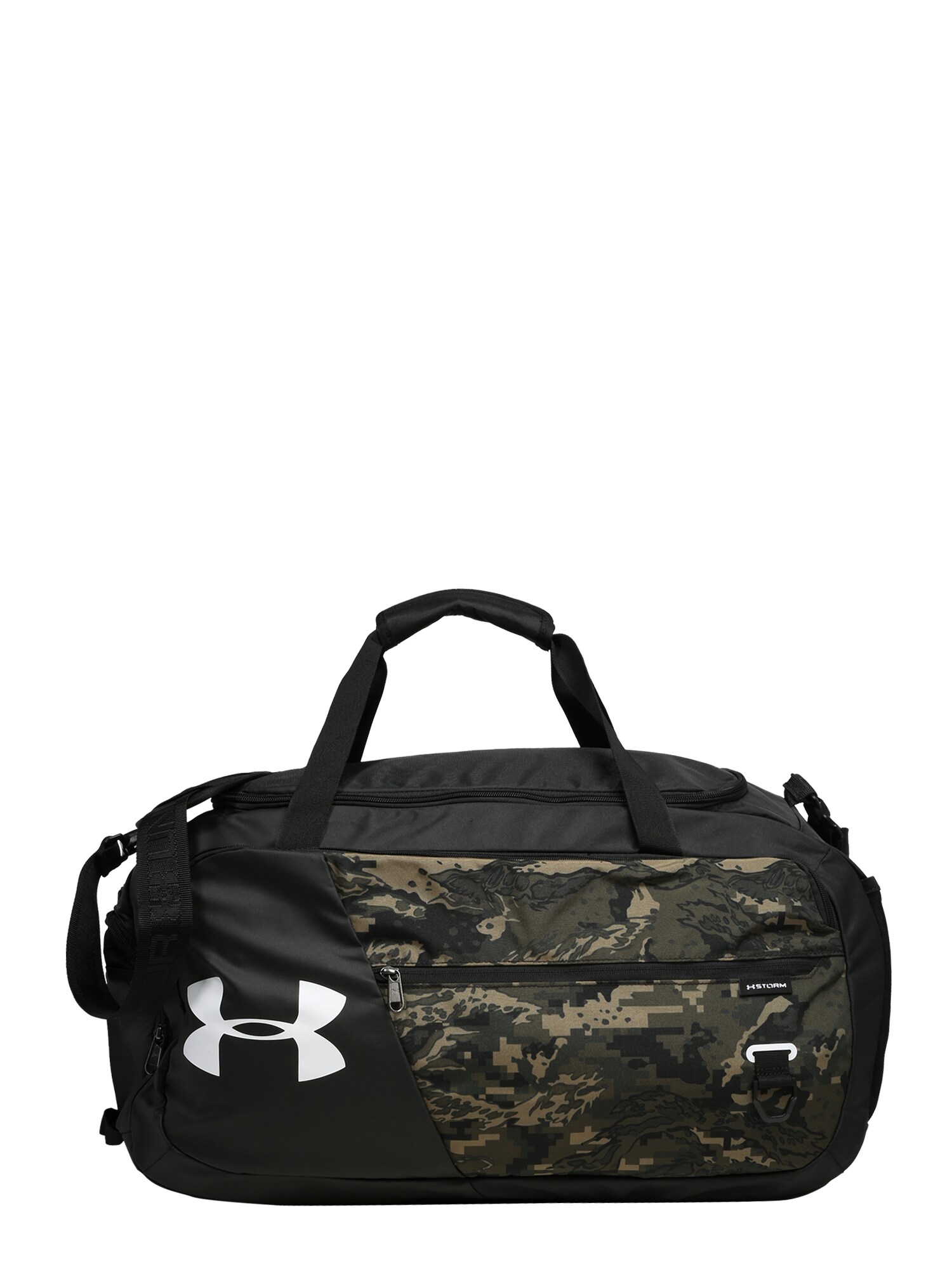 UNDER ARMOUR Sportinis krepšys  juoda / rusvai žalia / šviesiai ruda