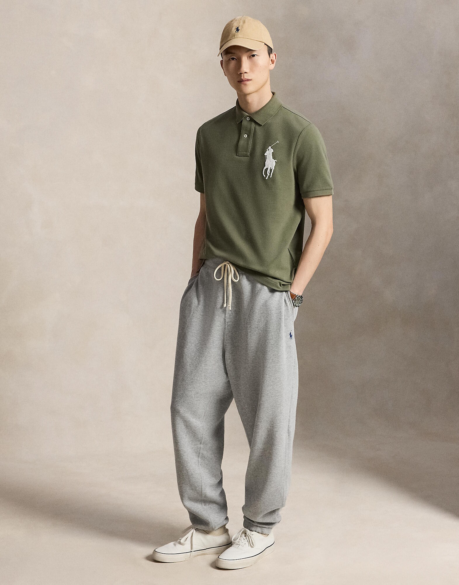Polo Ralph Lauren Camiseta  oliva / blanco – imagen 4