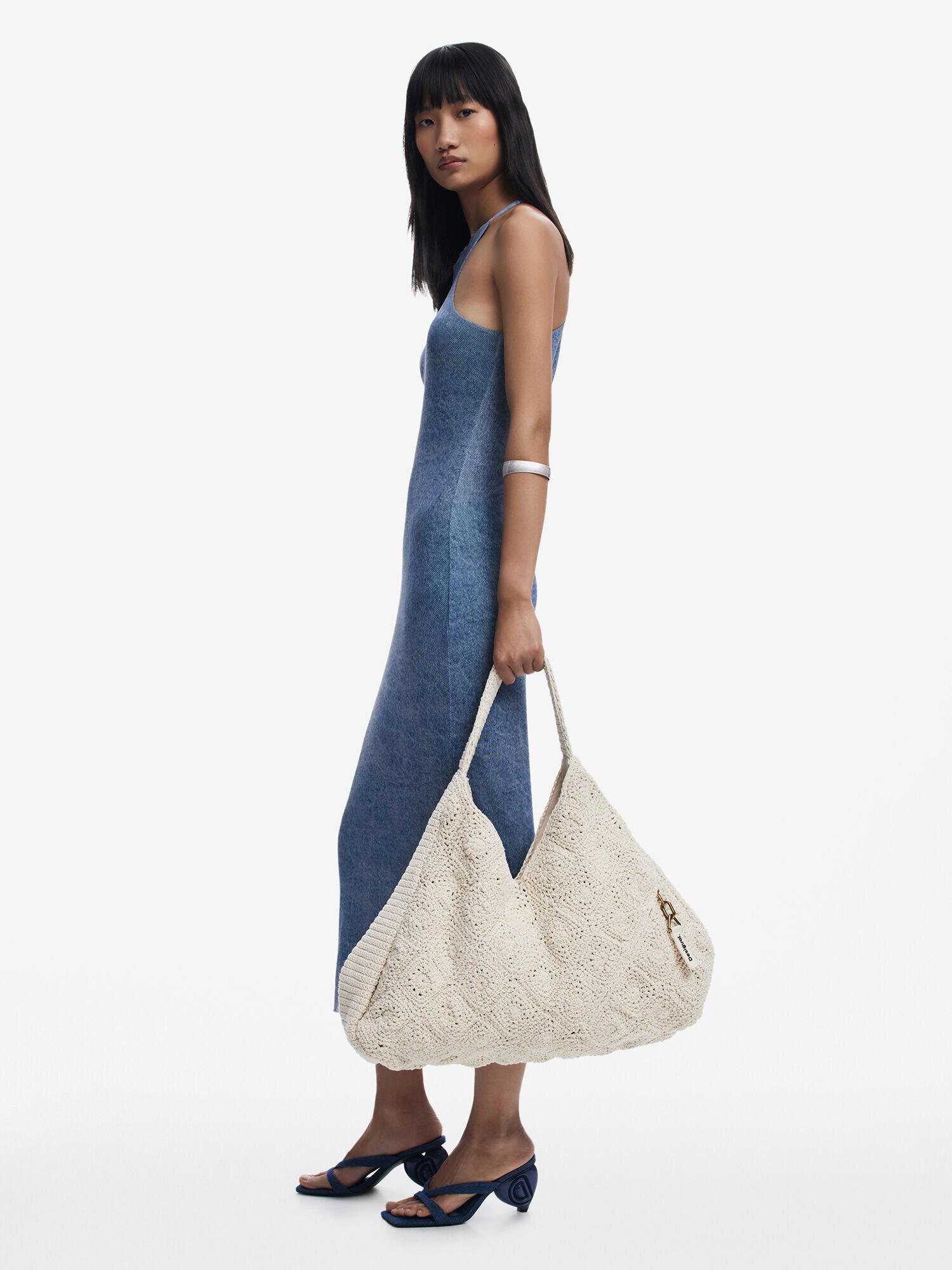 Desigual Shopper táska  gyapjúfehér termék 2. képe