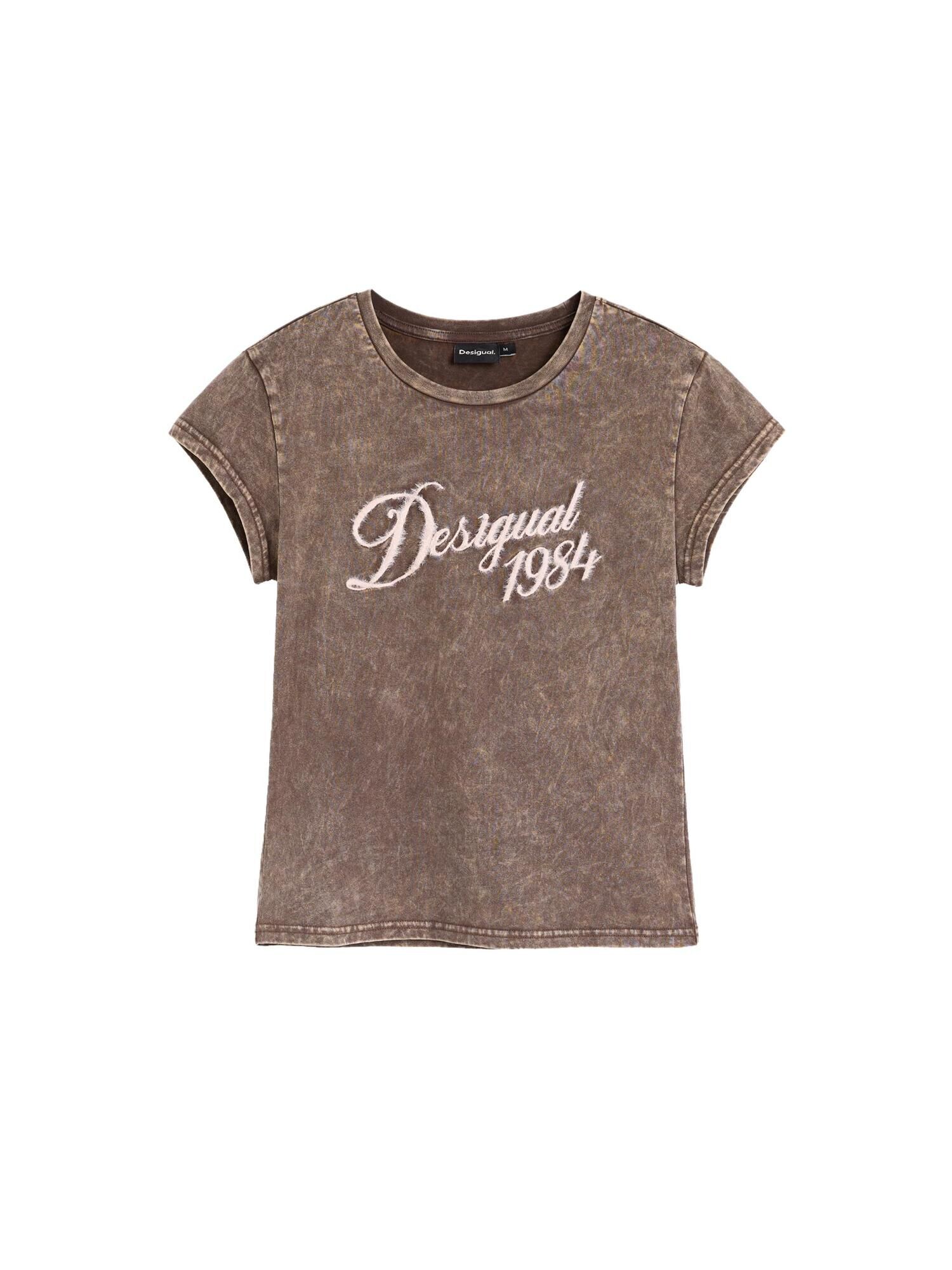 Desigual Tricou maro amestecat / alb