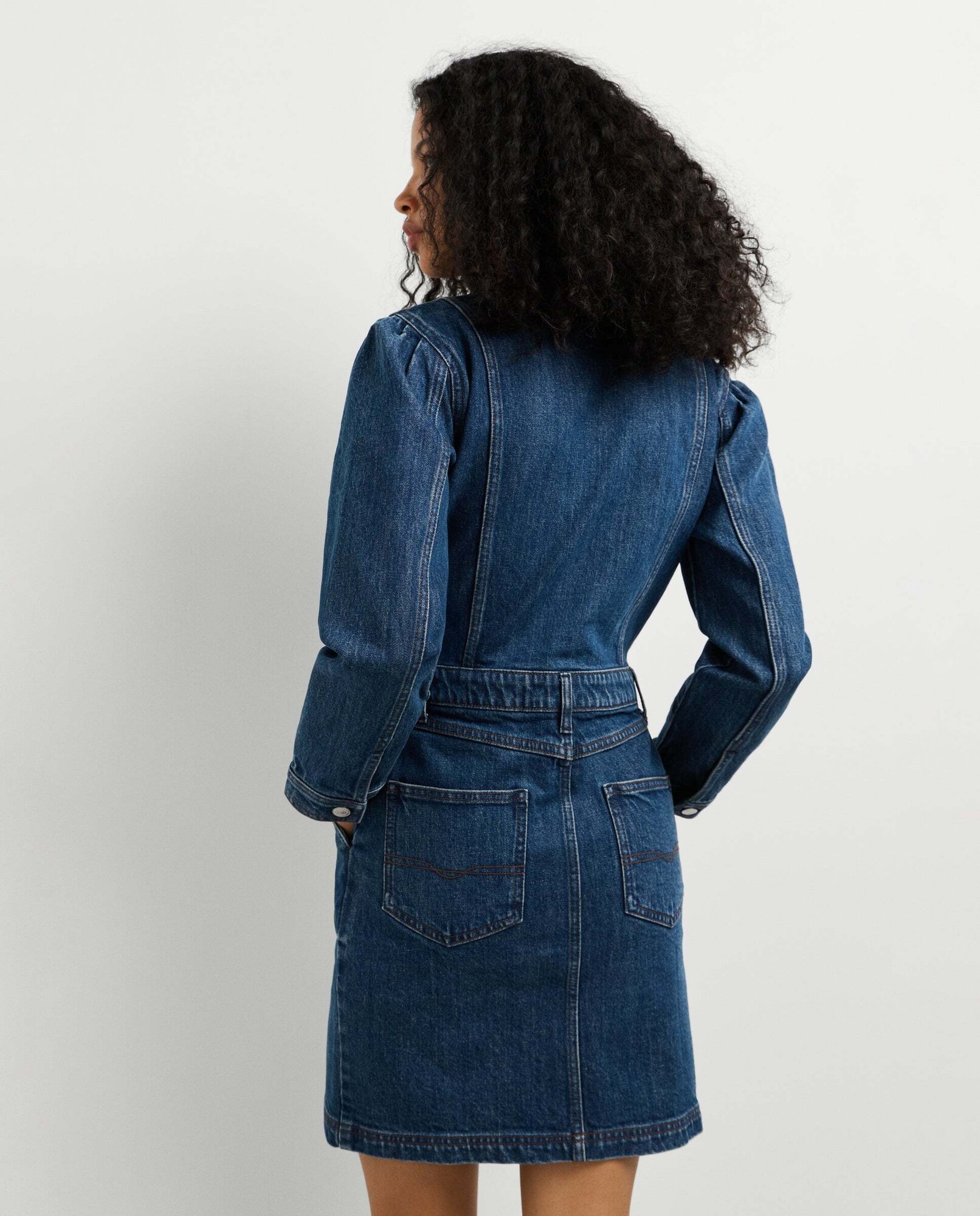 Pepe Jeans Vestido camisero 'Alice'  azul oscuro – imagen 4