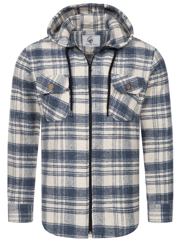 Rock Creek Übergangsjacke Herren Größe S creme / blau