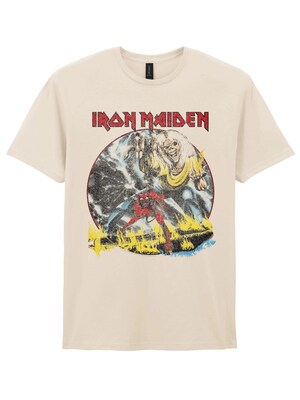 Iron Maiden Camiseta 'Iron  Maiden Number Of The Beast Vintage T-Shirt'  blanco natural