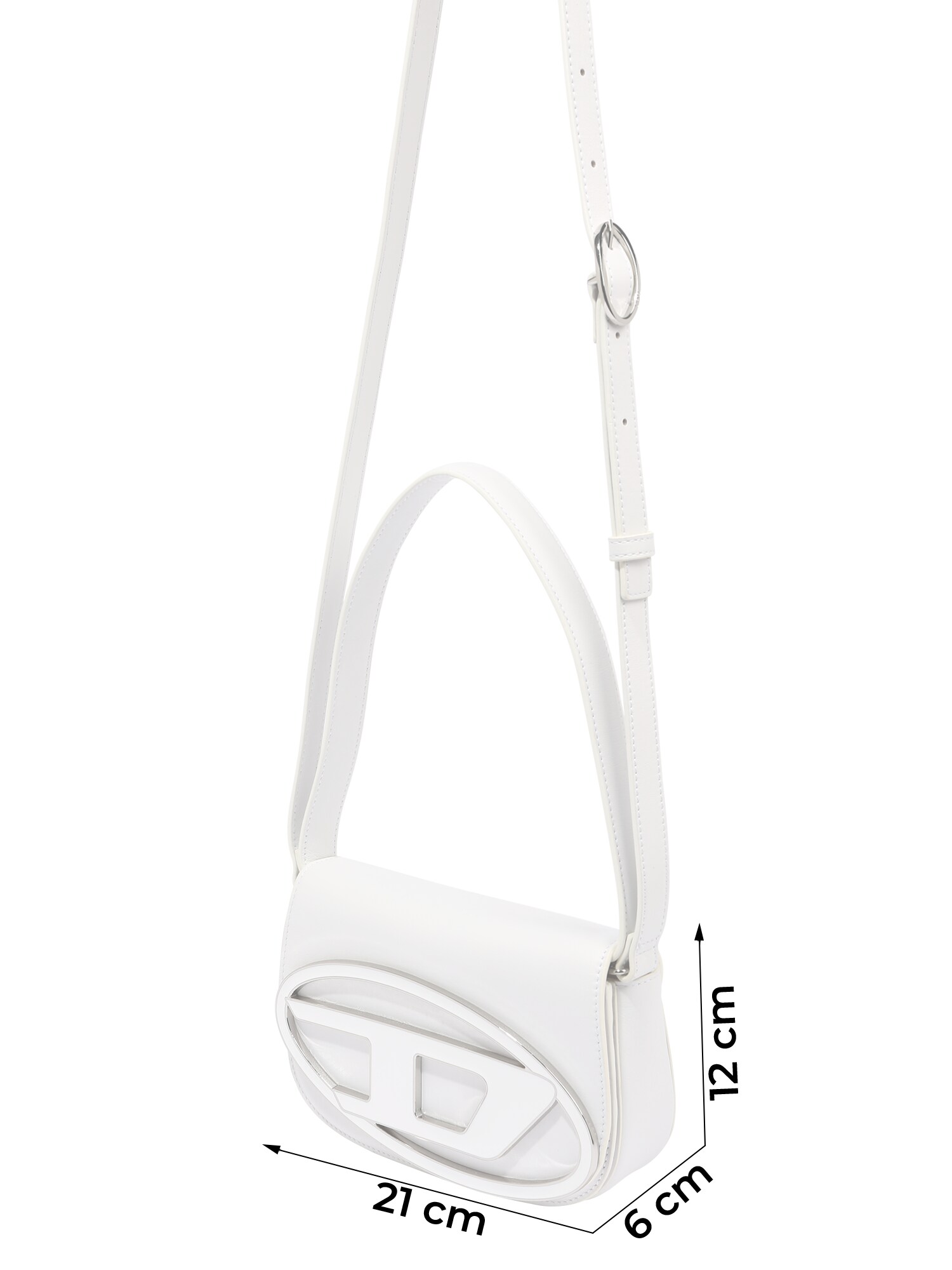 DIESEL Bolso de hombro blanco – imagen 2
