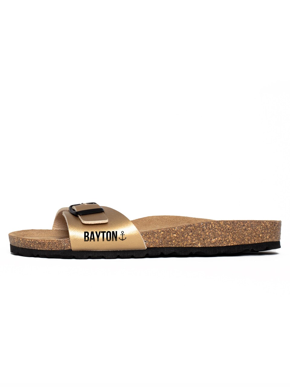 Pantolette 'Zephyr' beige / guld