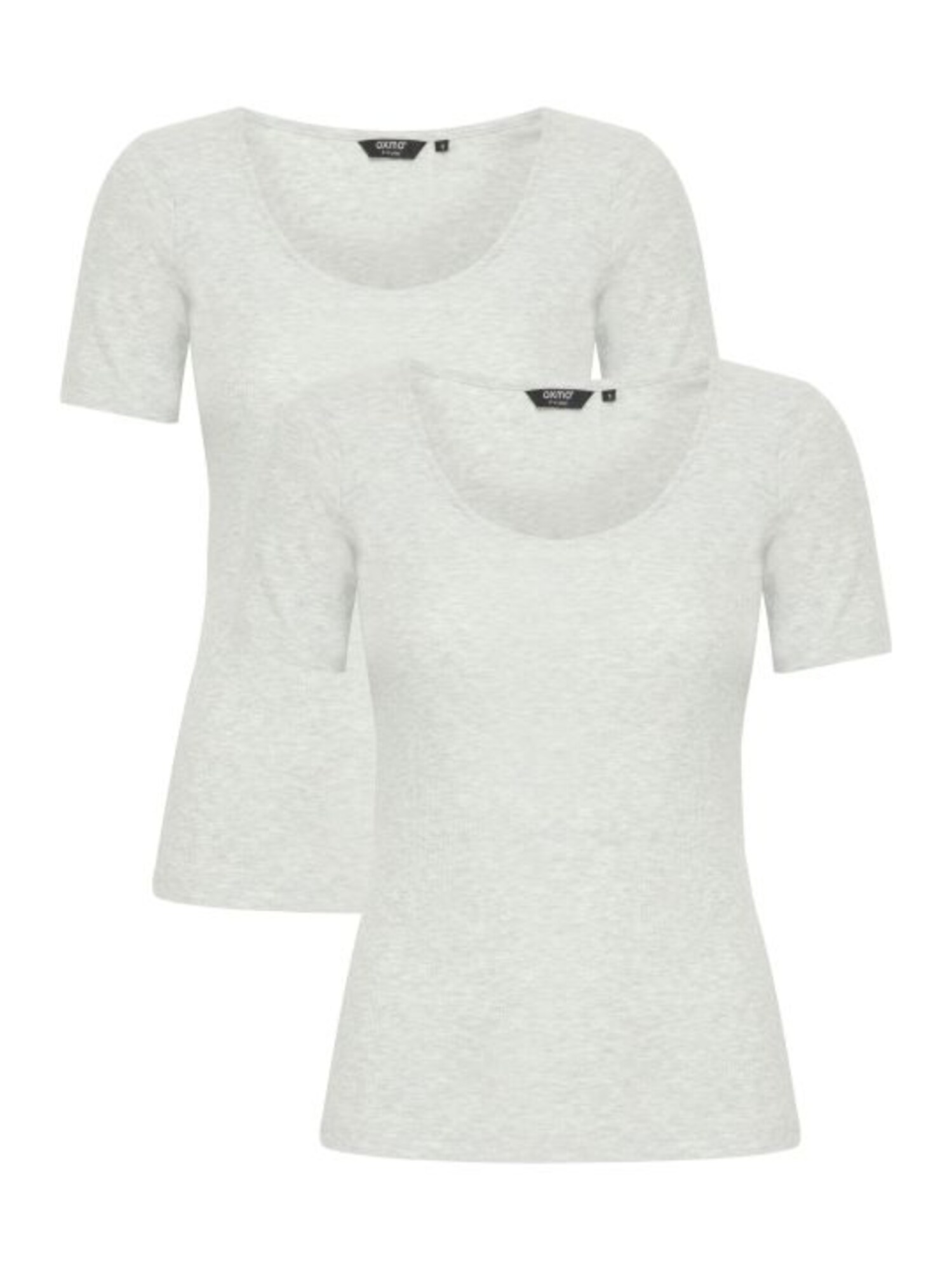 Oxmo Camiseta 'Isan'  gris moteado