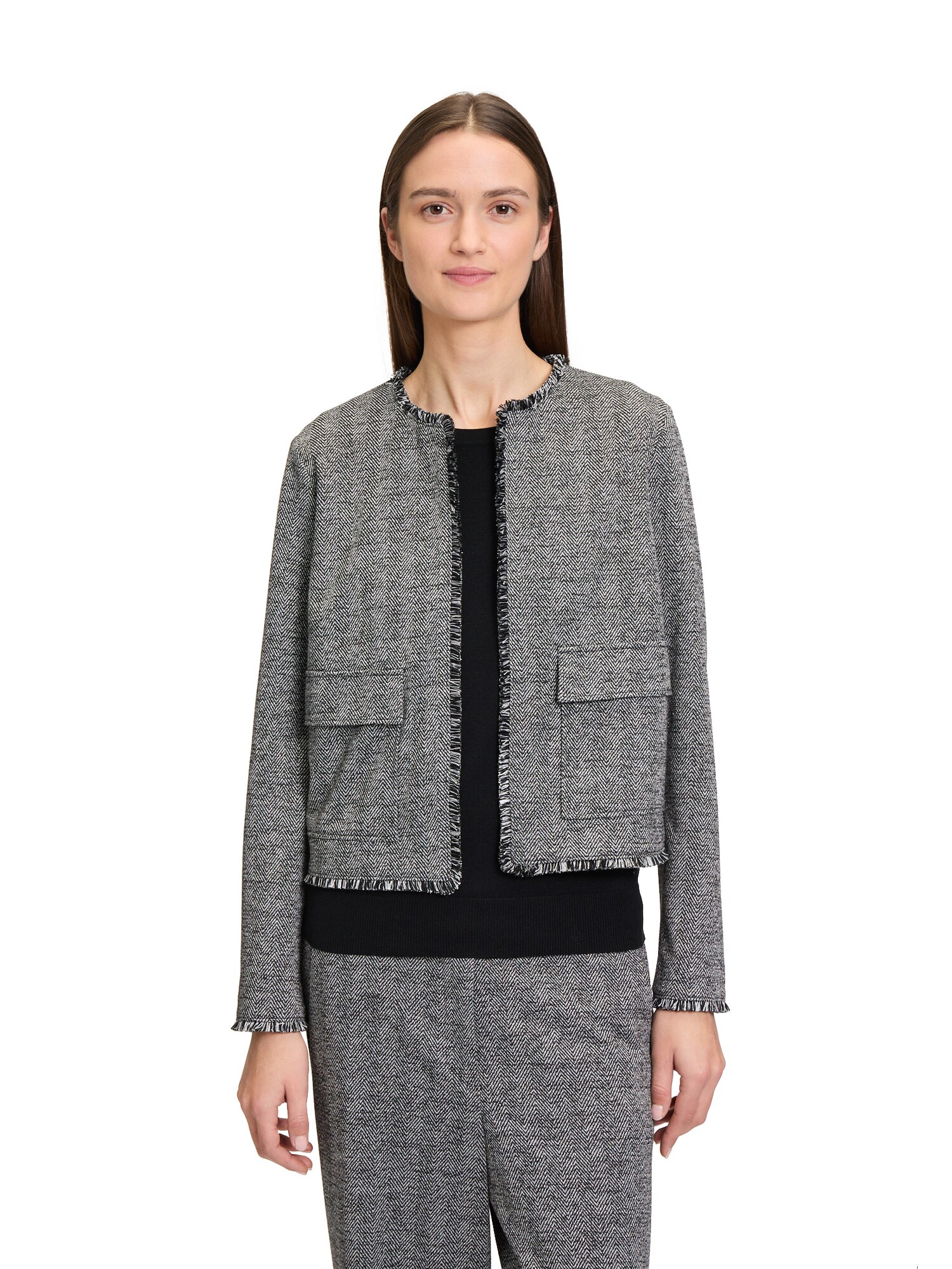 Thumbnail - Betty & Co Jerseyjacke mit Fransen