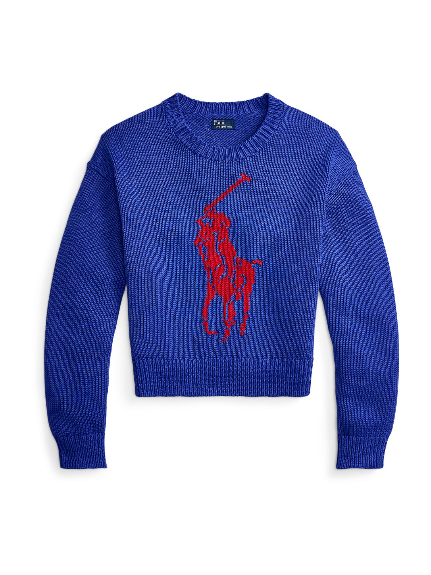 Polo Ralph Lauren Pulover  albastru regal / roșu