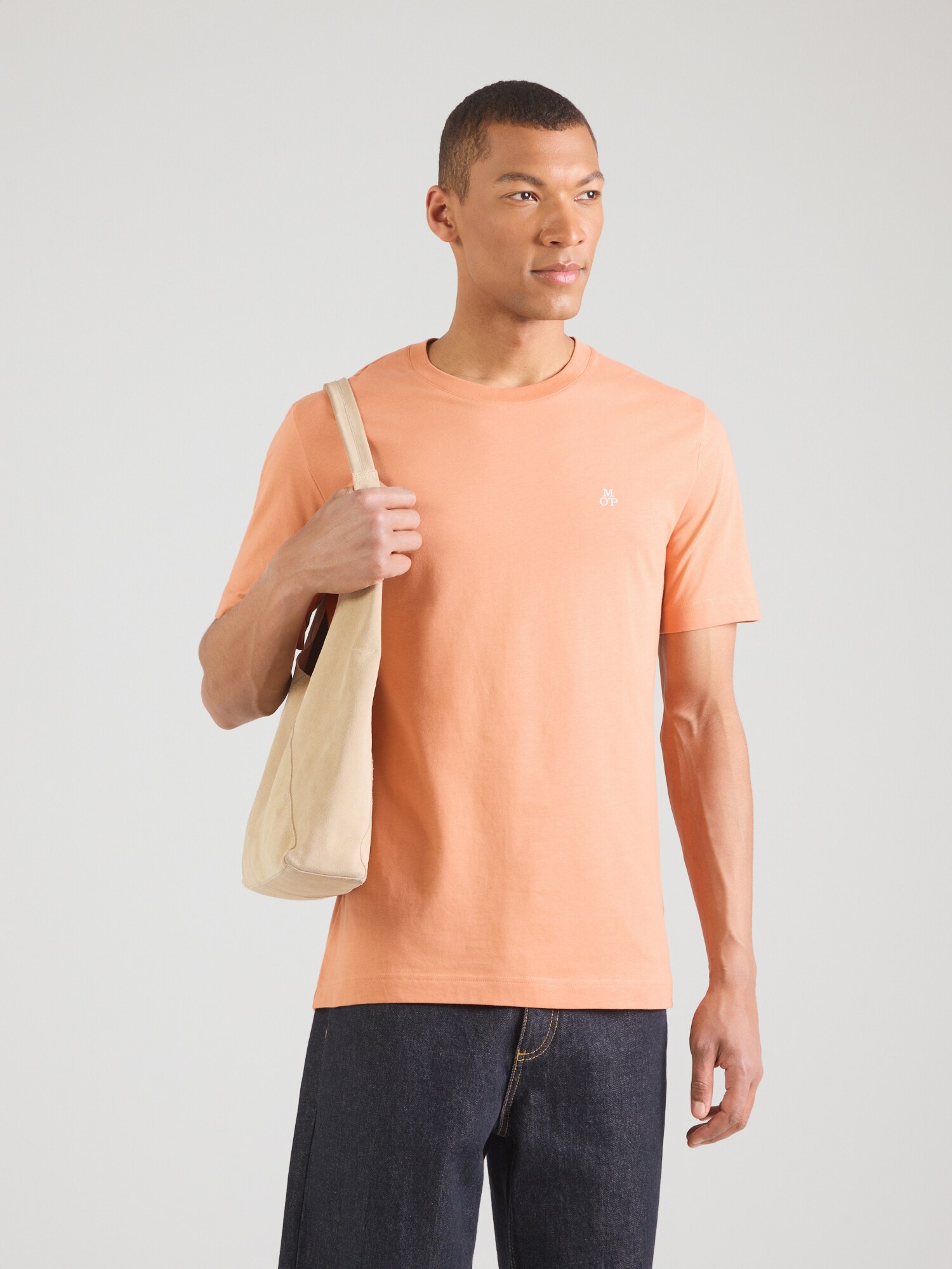 Marc O'Polo Camiseta coral / blanco – imagen 2