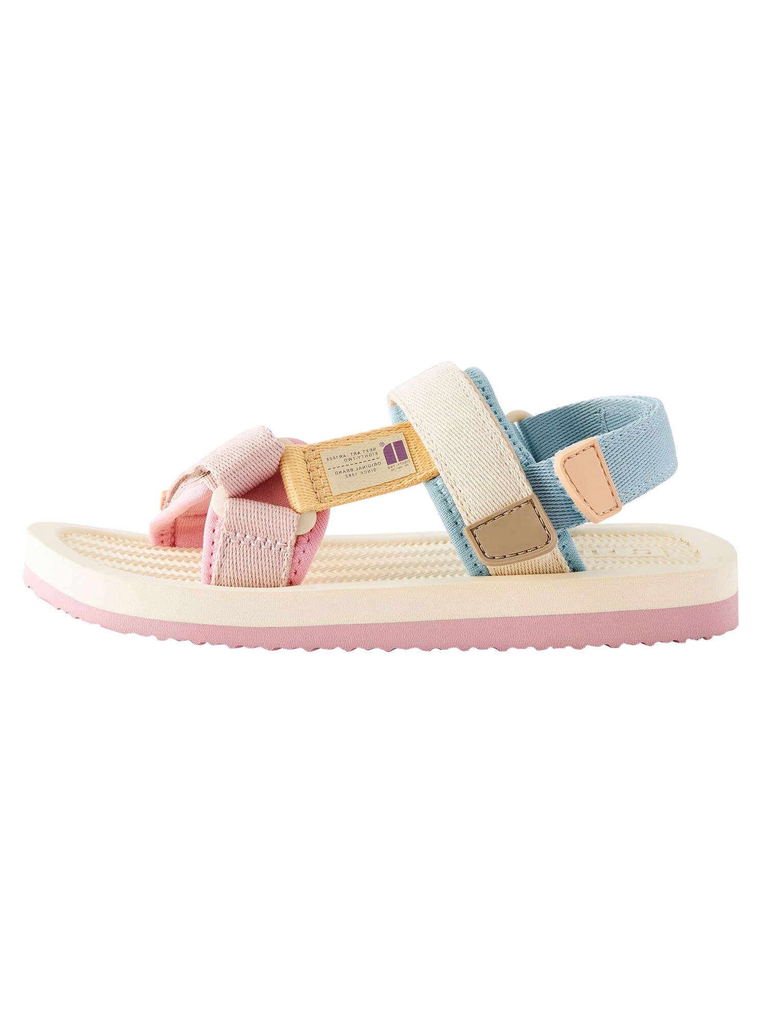 Next Sandale  crem / albastru deschis / galben miere / roz