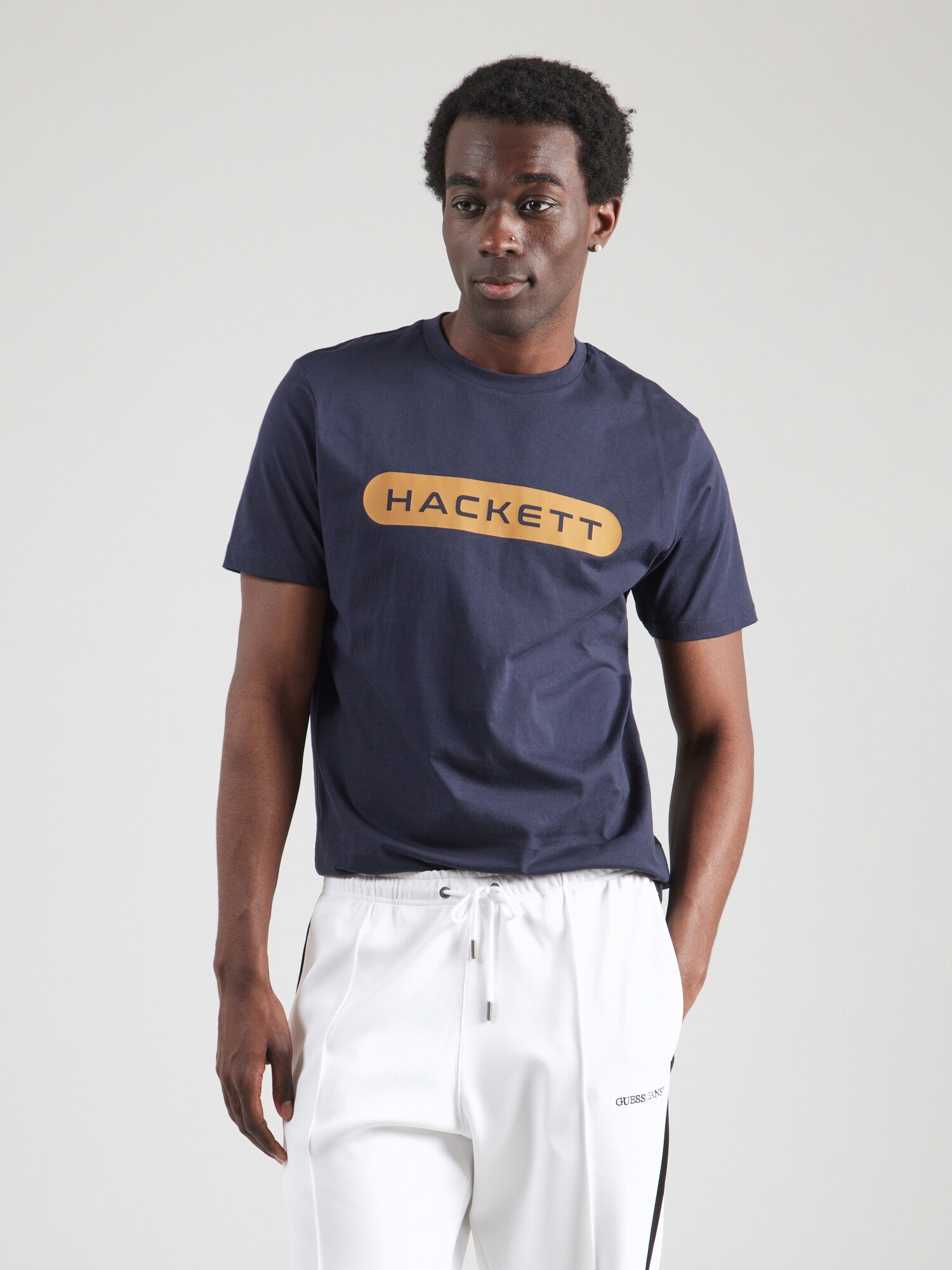 Hackett London Póló  tengerészkék / méz termék 2. képe