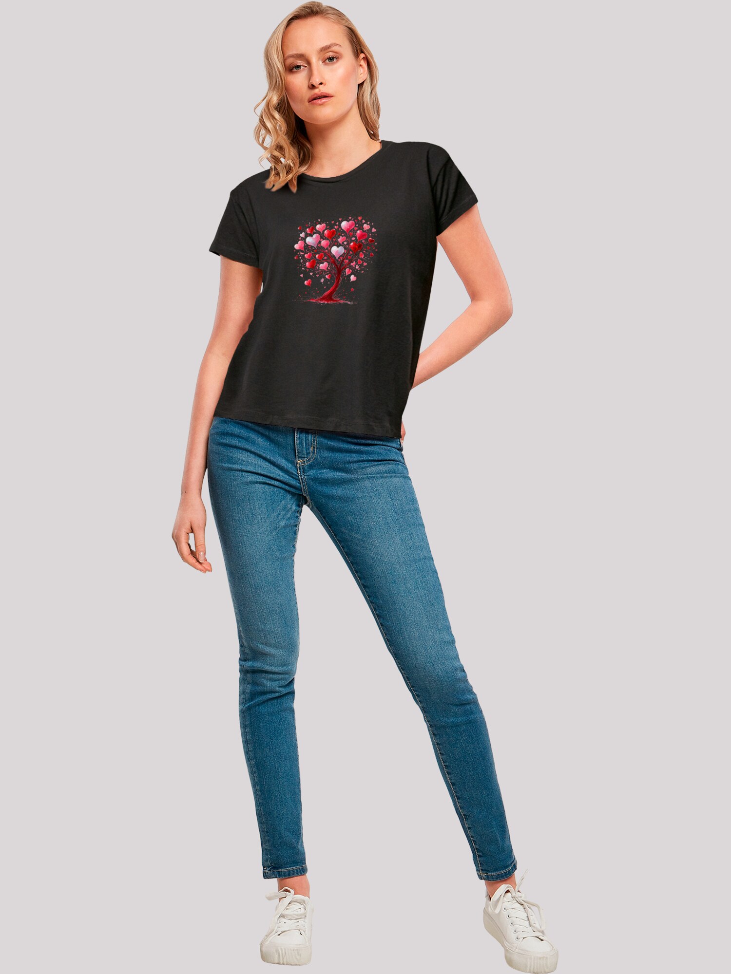 Thumbnail - F4NT4STIC T-Shirt Herz Baum Aquarell Druck