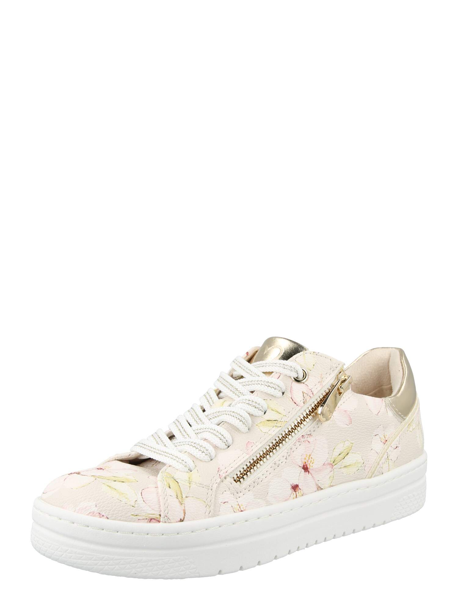 MARCO TOZZI Sneaker low  bej deschis / auriu / verde pastel / rosé