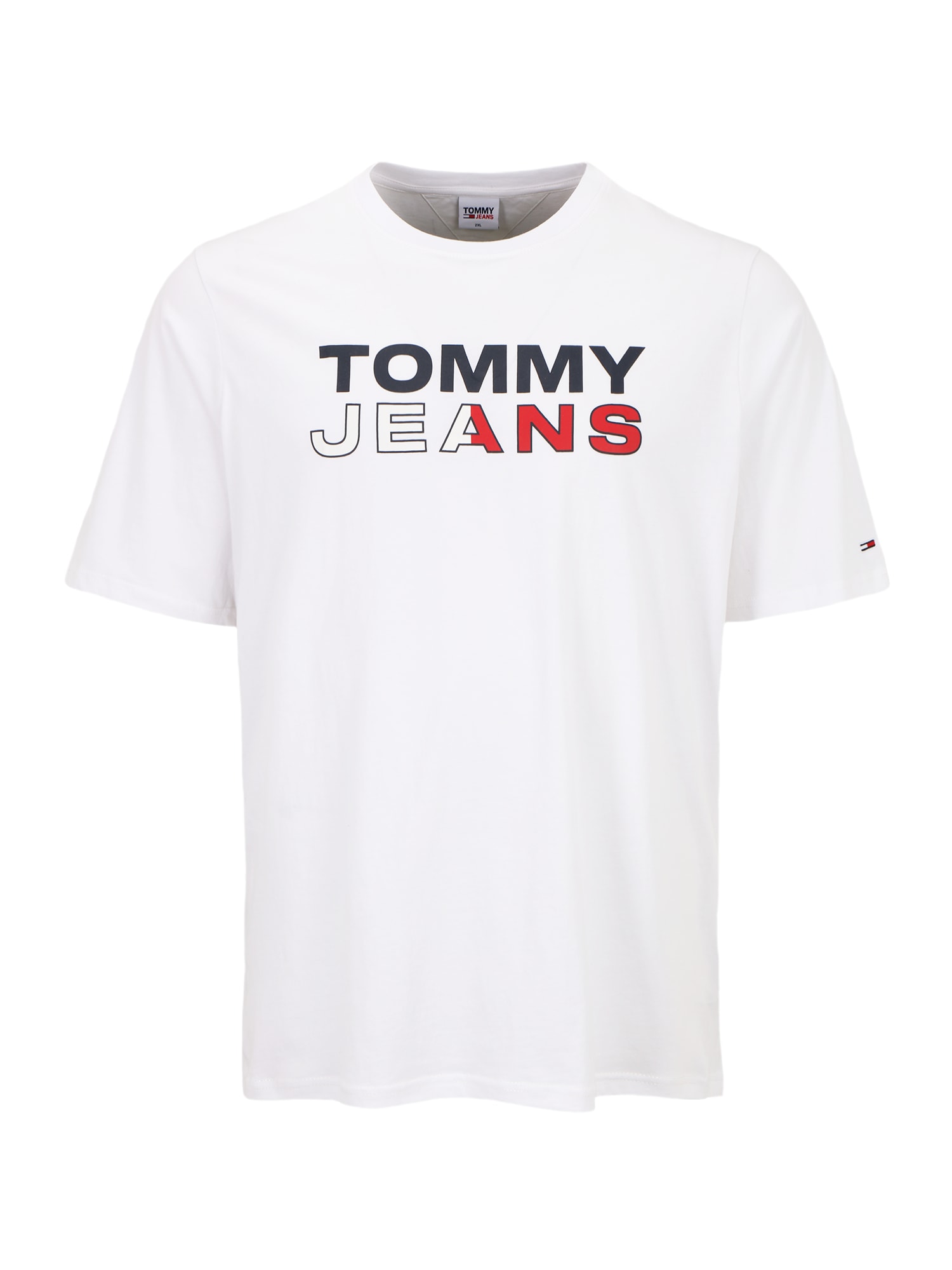 Tommy Jeans Plus Marškinėliai balta / raudona / nakties mėlyna