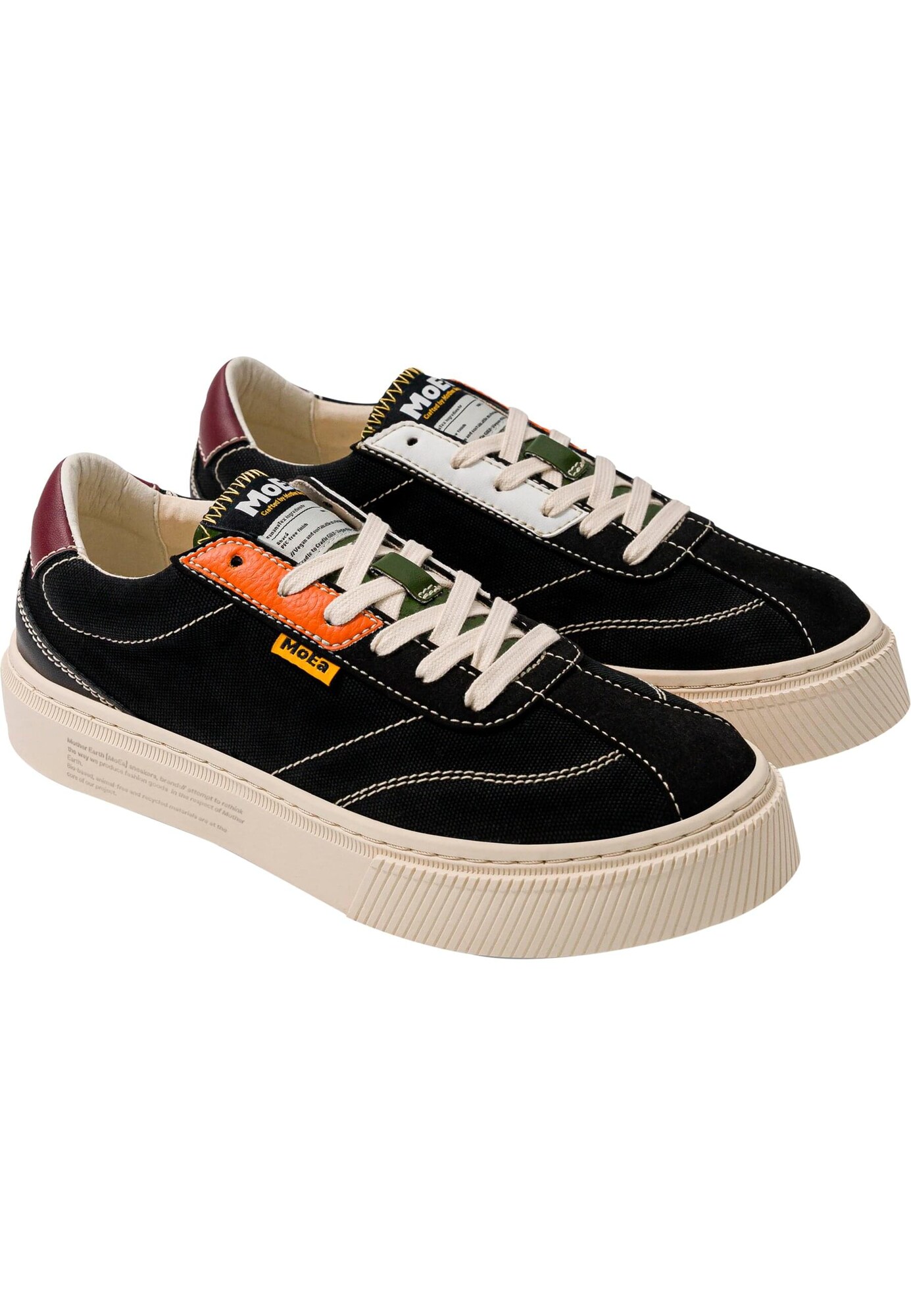 MoEa Zapatillas deportivas bajas 'Gen4 - Banana All In' verde / naranja / burdeos / negro