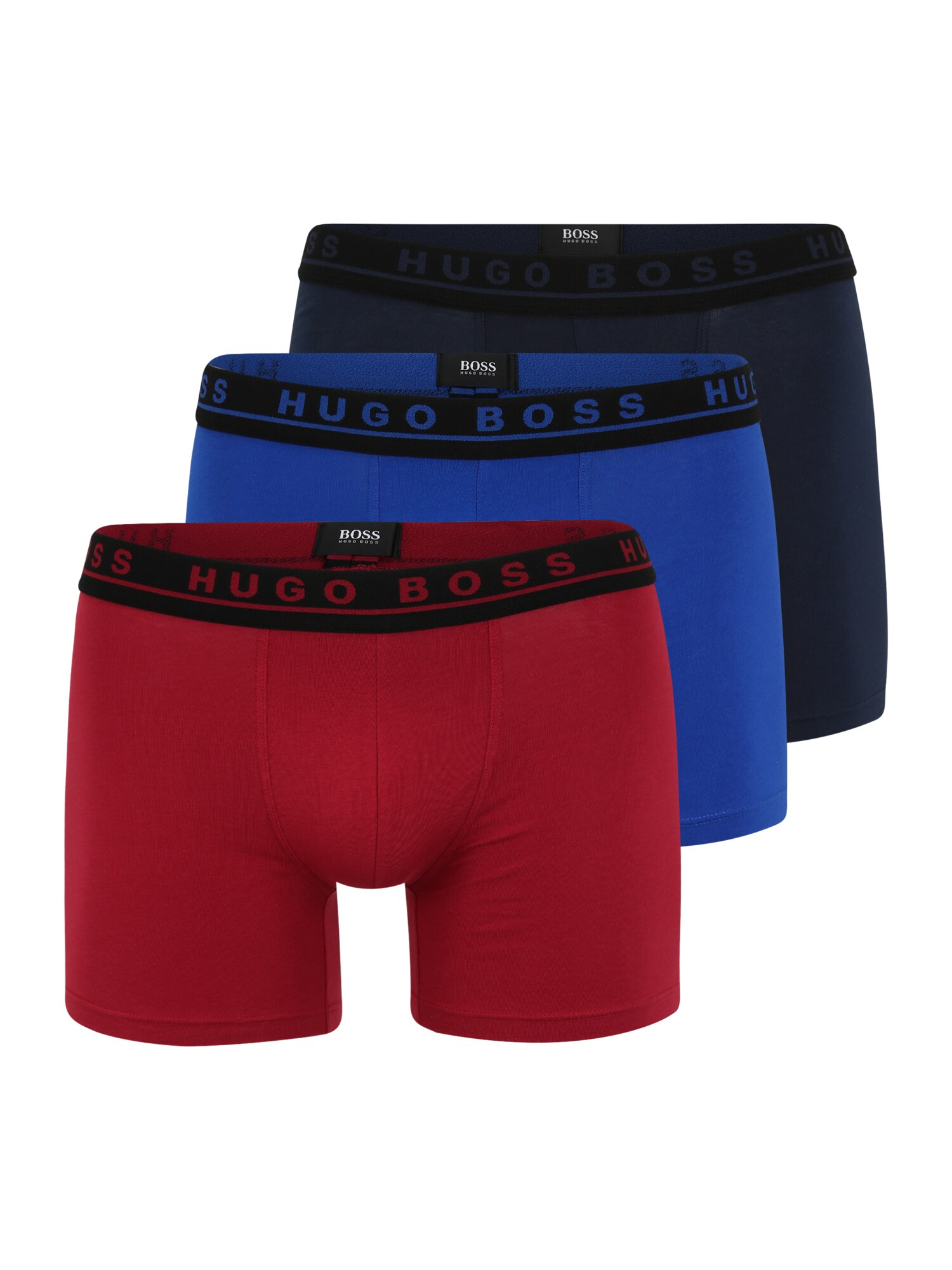 BOSS Boxer trumpikės  vyno raudona spalva / sodri mėlyna („karališka“) / juoda