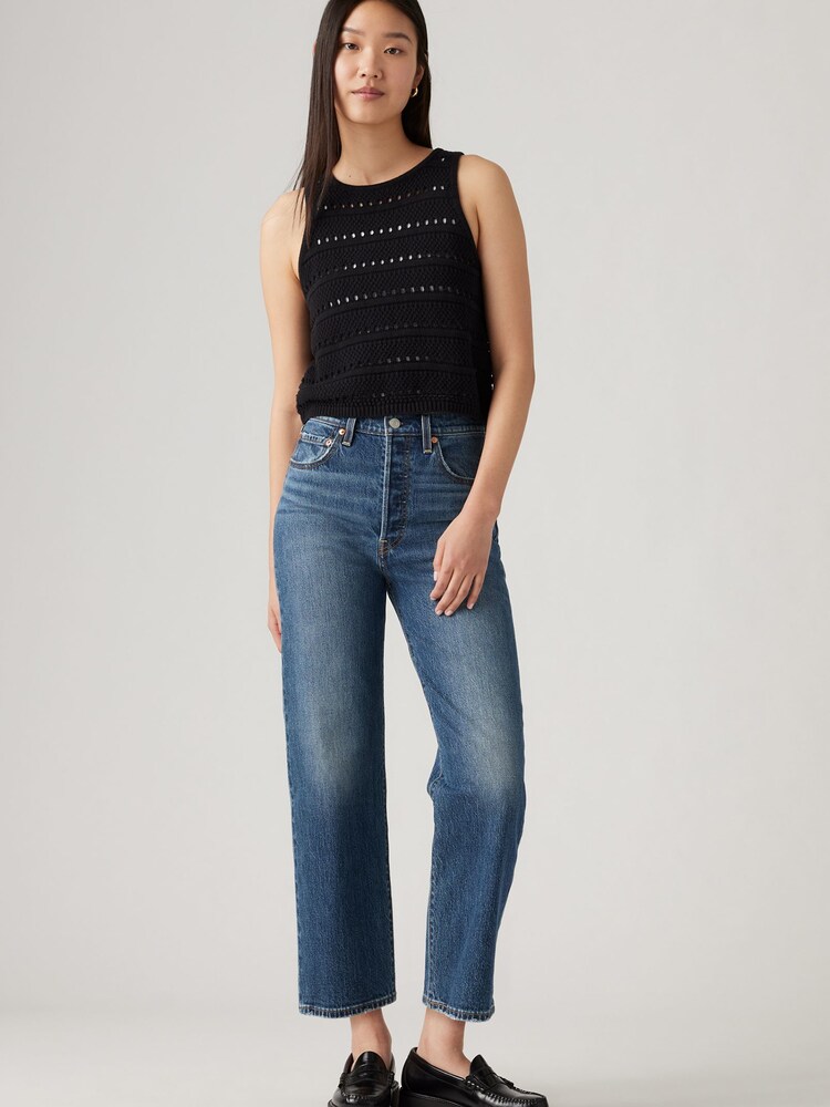 LEVI'S Jeans 'Ribcage Straight Ankle' Damen Größe 30 blue denim