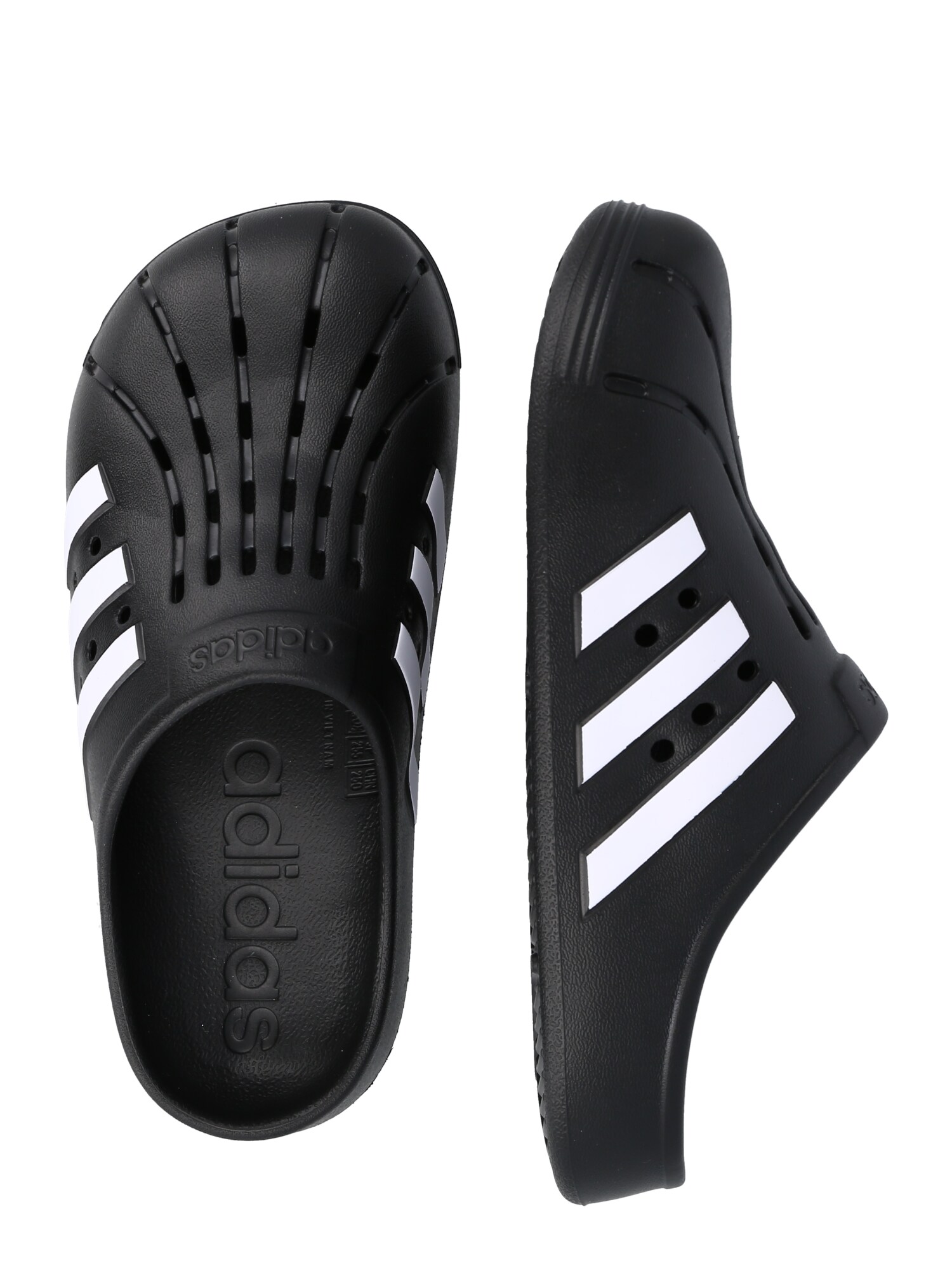 ADIDAS SPORTSWEAR Strandcipő 'Adilette'  fekete / fehér termék 2. képe