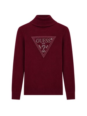 GUESS Jersey 'HALLIE'  borgoña / plata