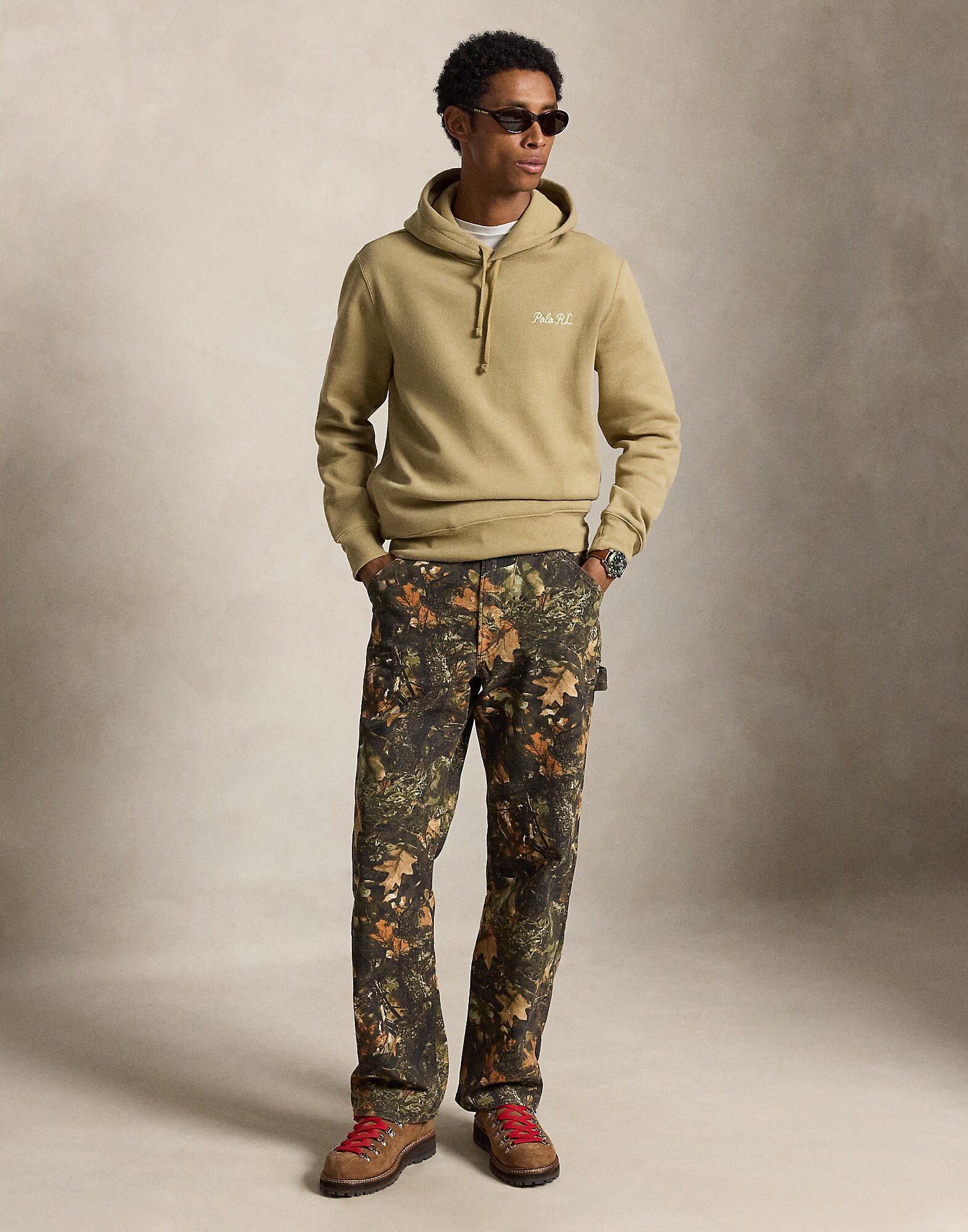 Polo Ralph Lauren Sudadera 'SEASONAL FLEECE'  caqui / oliva / naranja oscuro / negro – imagen 4
