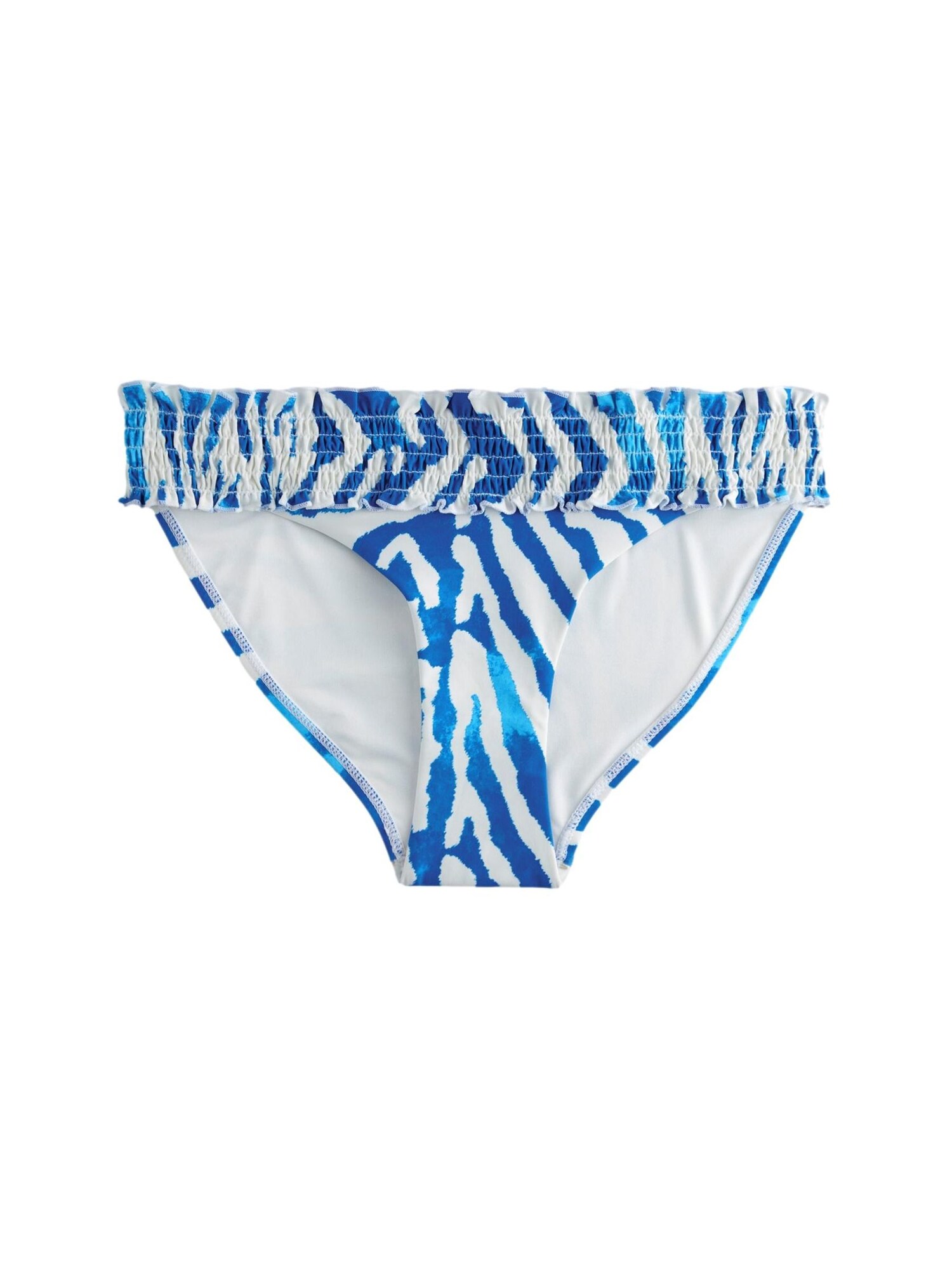 Next Slip costum de baie  azur / albastru gențiană / alb