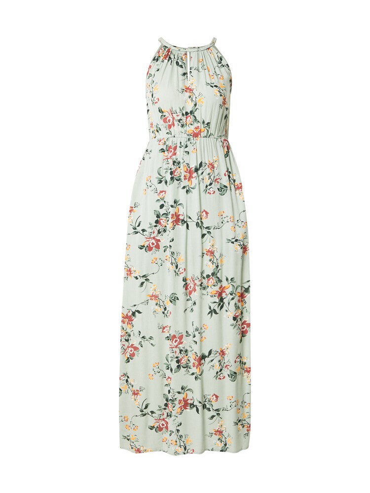 ABOUT YOU Kleid 'Nena' Damen Größe 38 gelb / mint / dunkelgrün / rostrot Winterkleid