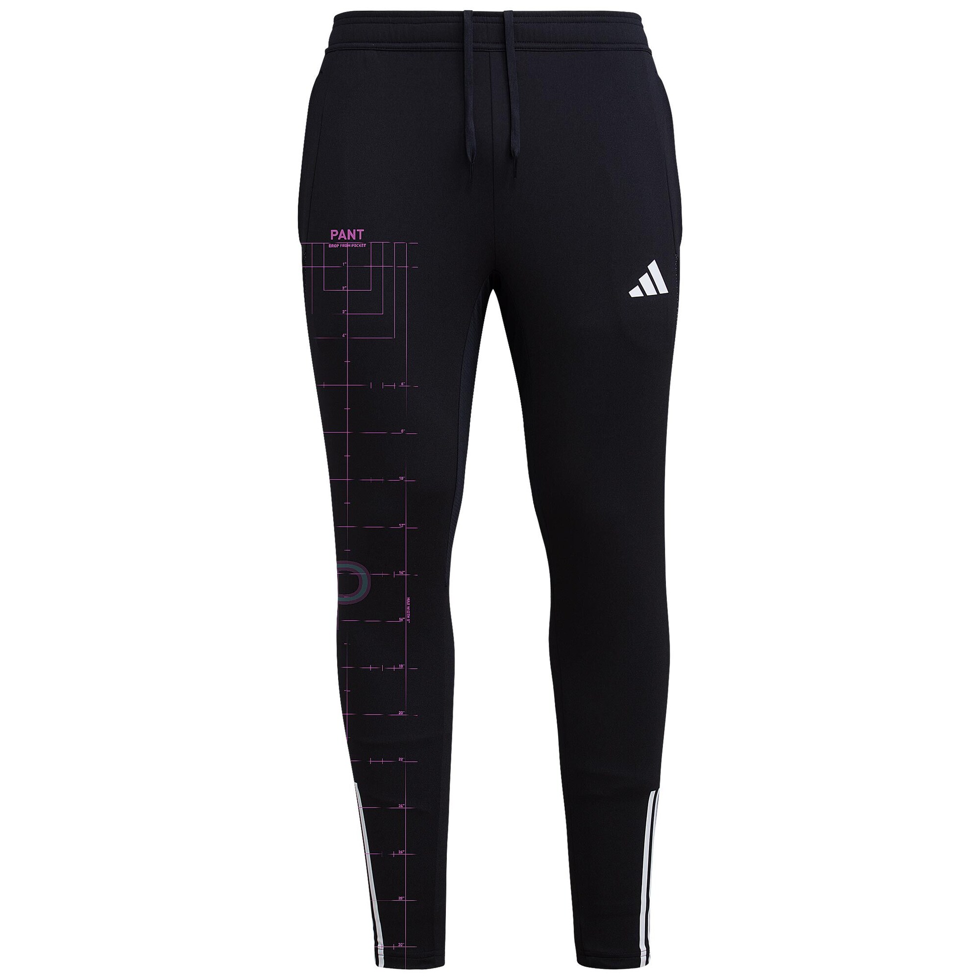 ADIDAS PERFORMANCE Pantaloni sport Tiro 23  lila / negru / alb