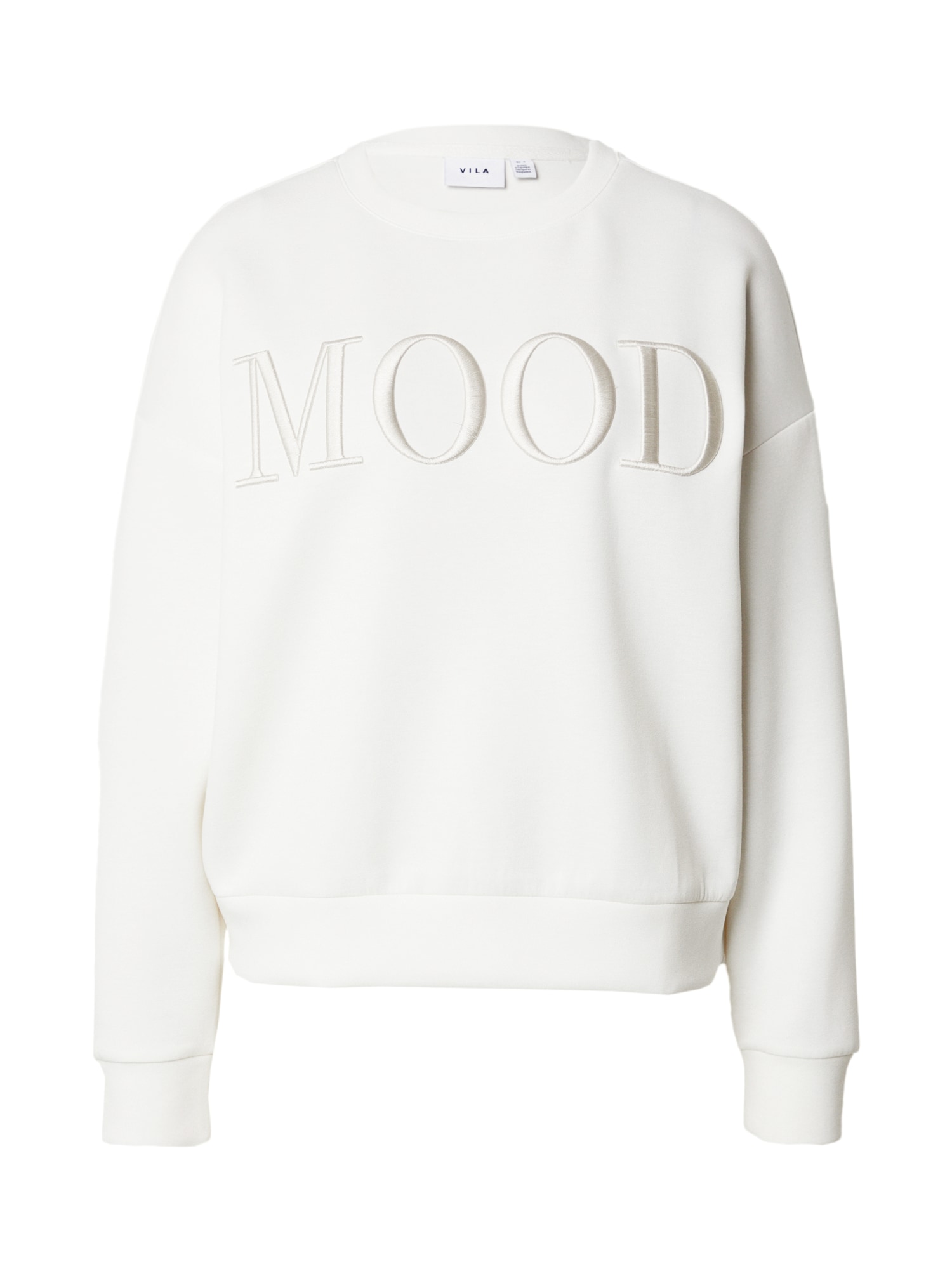 VILA Sweater majica 'REFLECT MOOD'  bijela