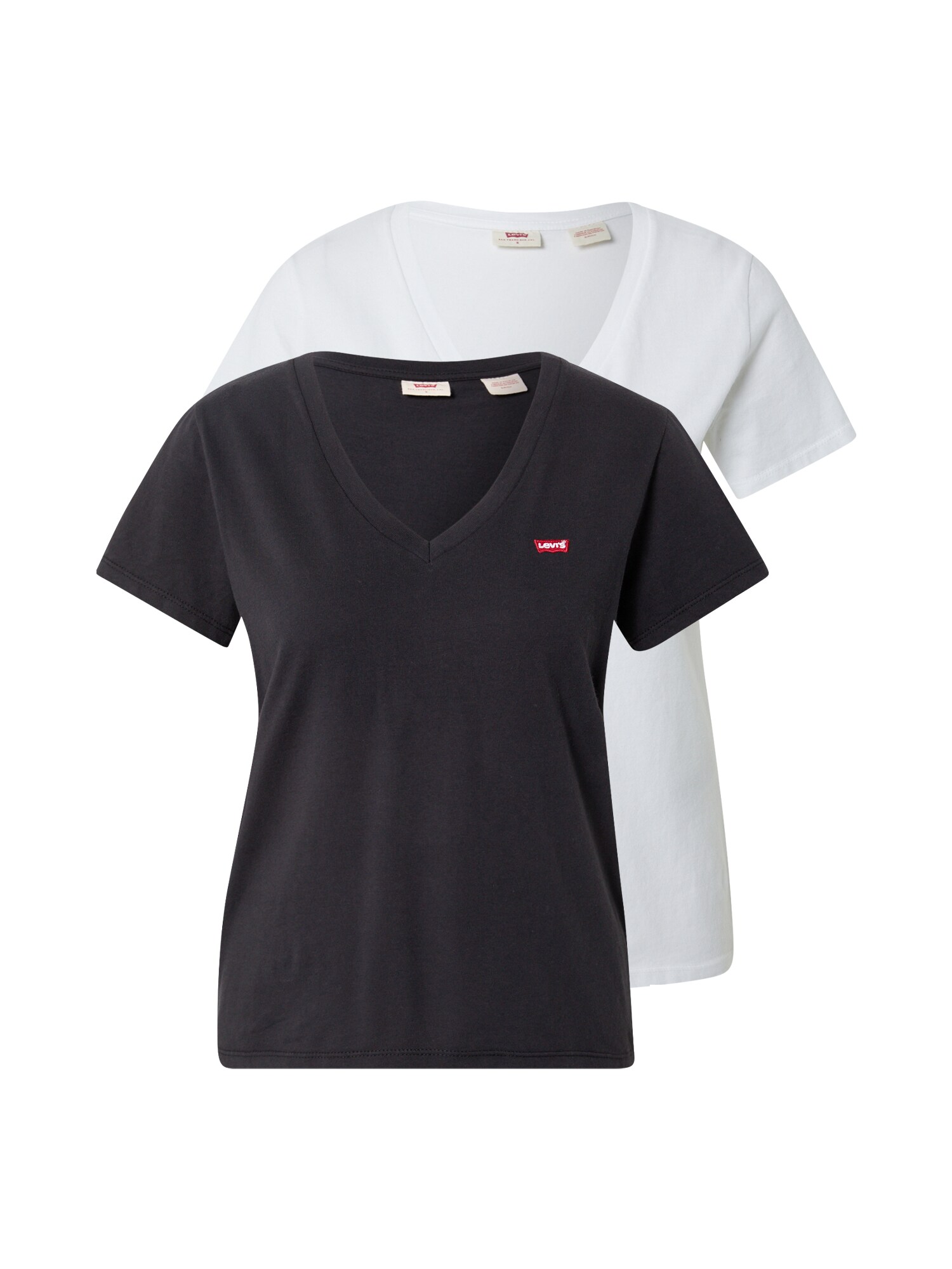 LEVI'S ® Póló '2 Pack Vneck Tee'  fekete / fehér akciós termékkép 1