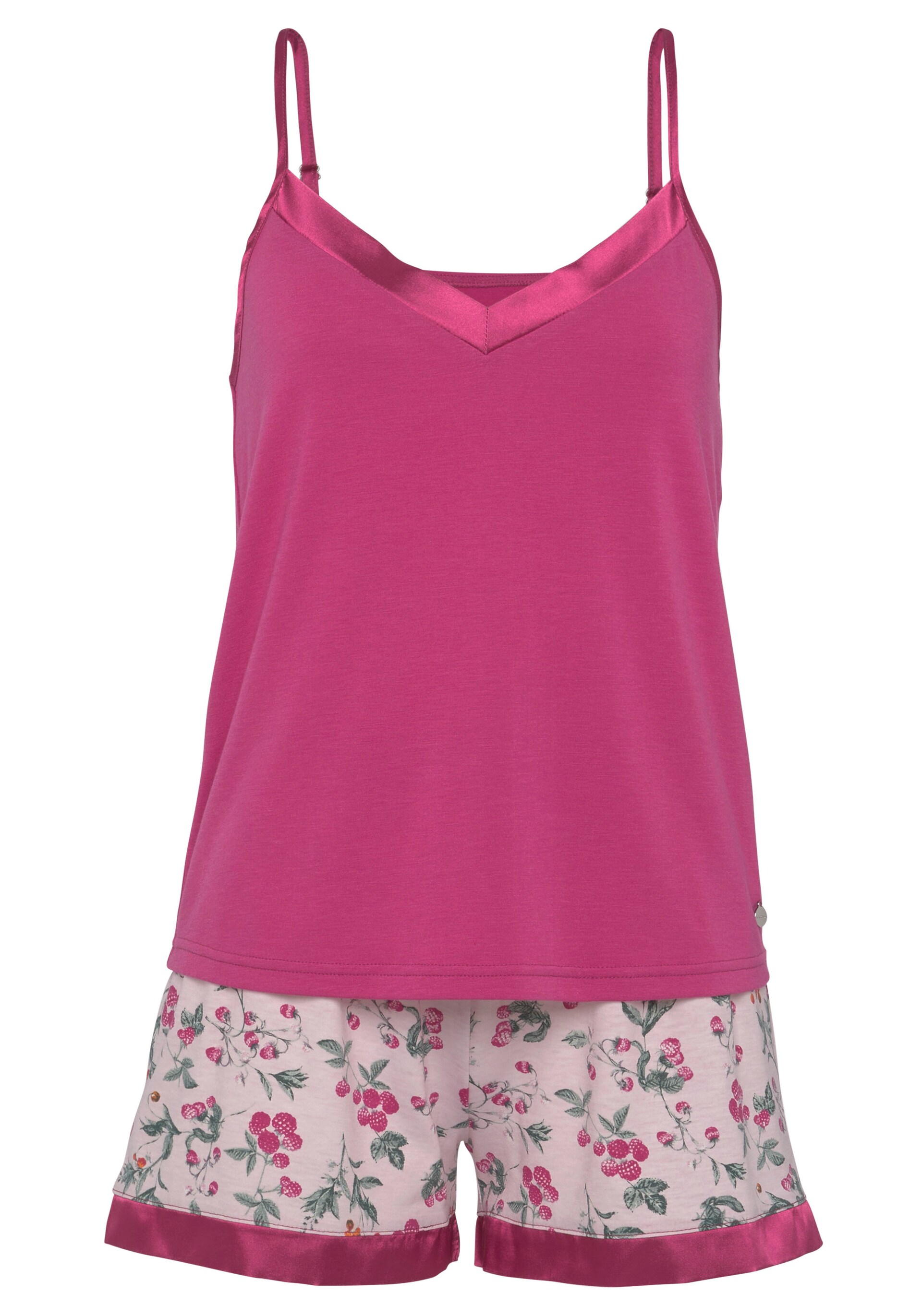 LASCANA Pyjamas grön / rosa dam