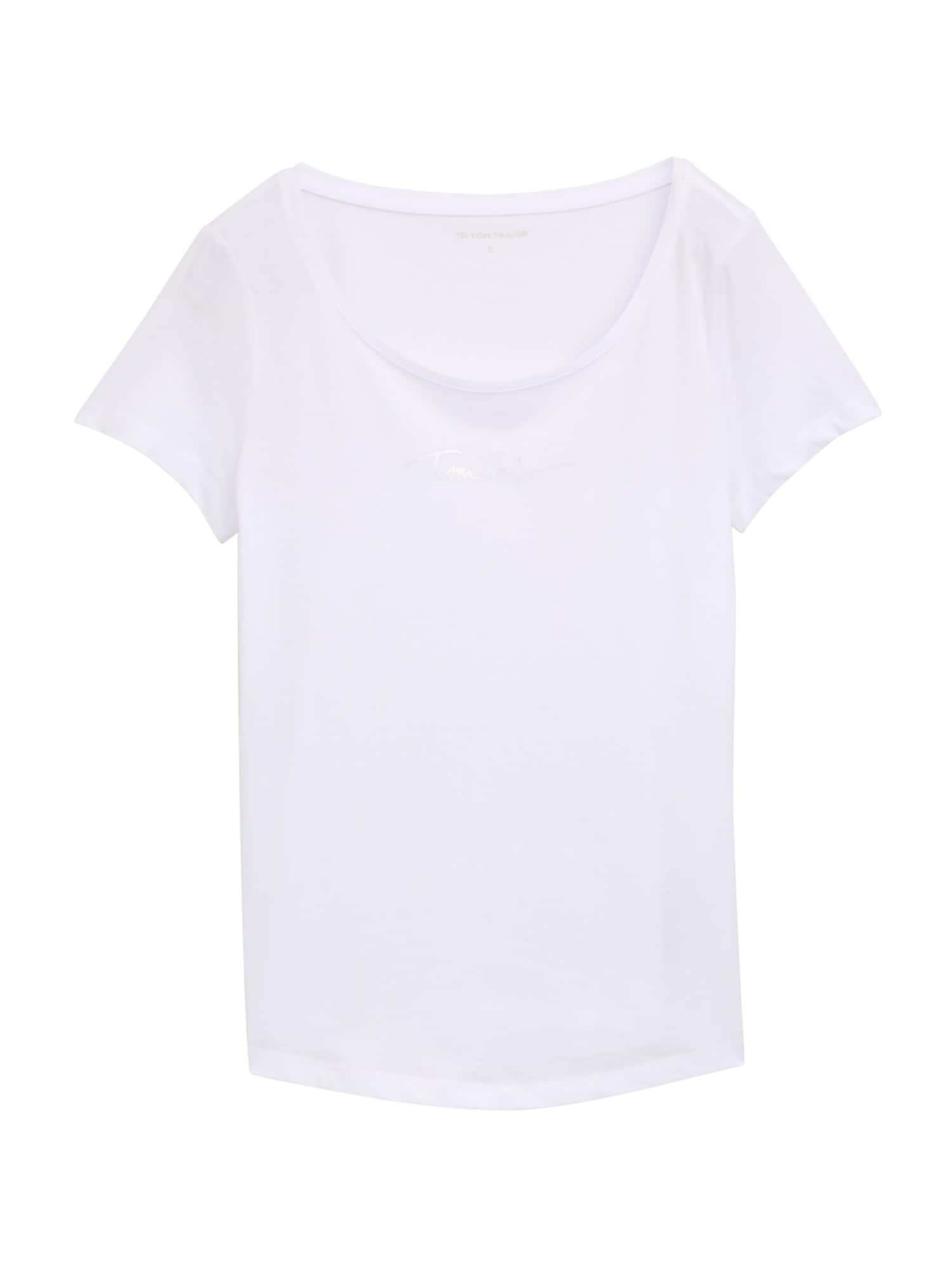 TOM TAILOR Tricou  alb