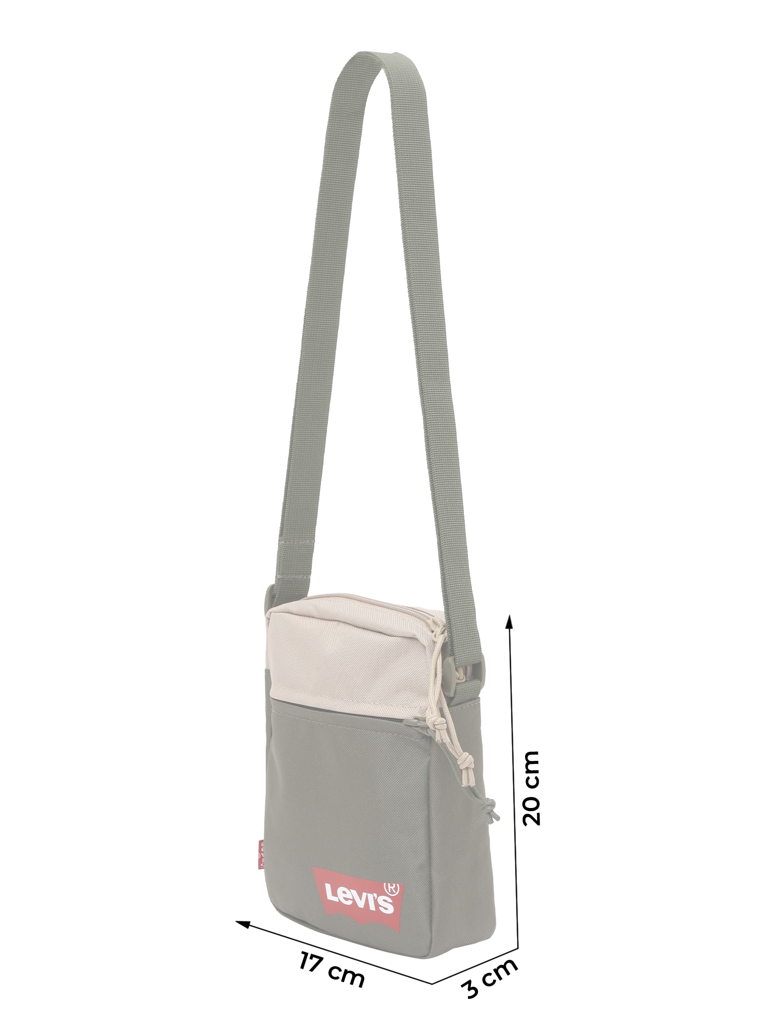 LEVI'S ® Válltáska  bézs / khaki / piros termék 2. képe