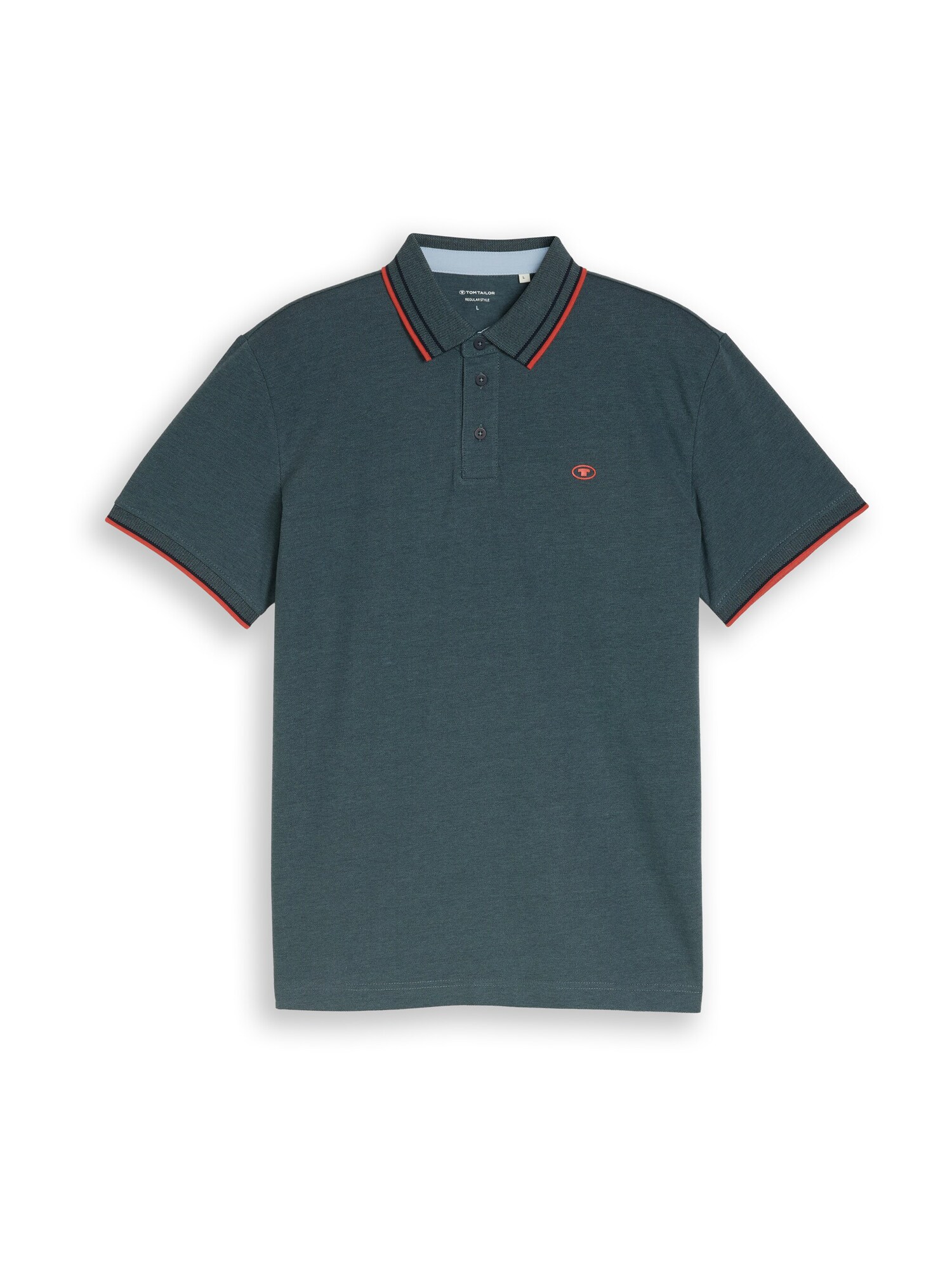 TOM TAILOR Majica  temno zelena / rdeča