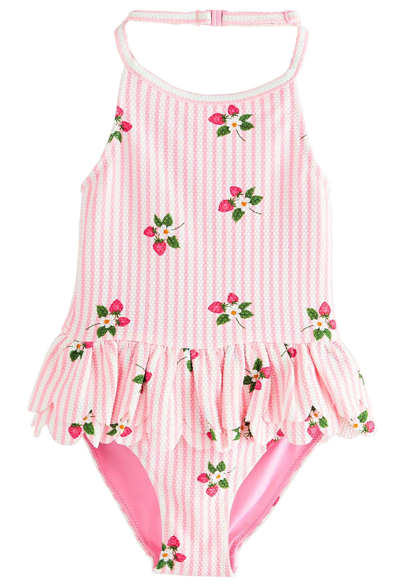 Next Costum de baie întreg  verde / roz / roz / alb