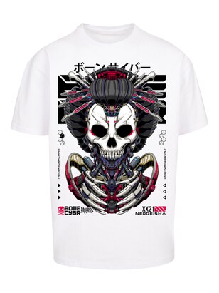 F4NT4STIC Shirt ‘CYBERPUNK STYLES’ Gemengde kleuren / Wit