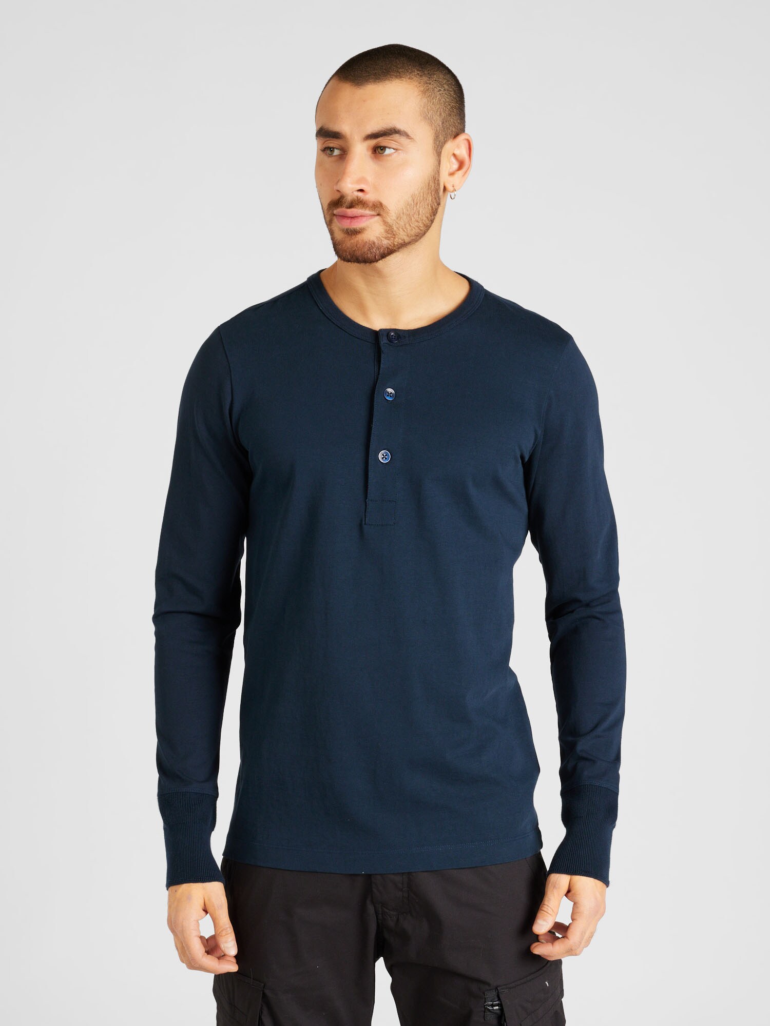 KnowledgeCotton Apparel Póló  tengerészkék termék 2. képe