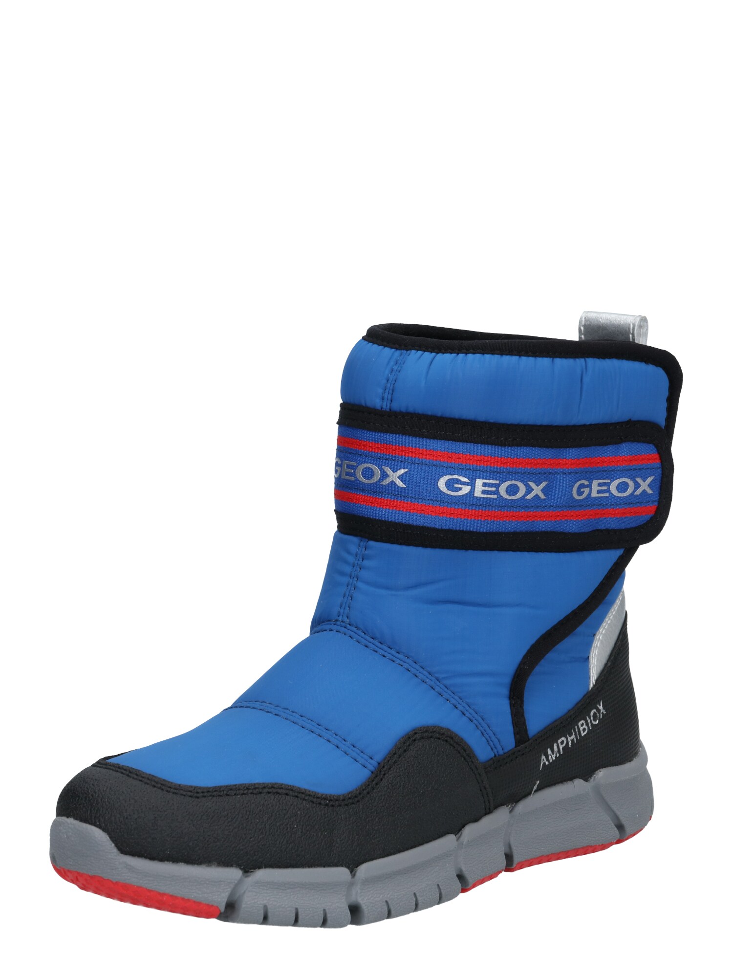 GEOX Sniego batai 'Flexyper'  mėlyna / juoda / raudona / sidabrinė