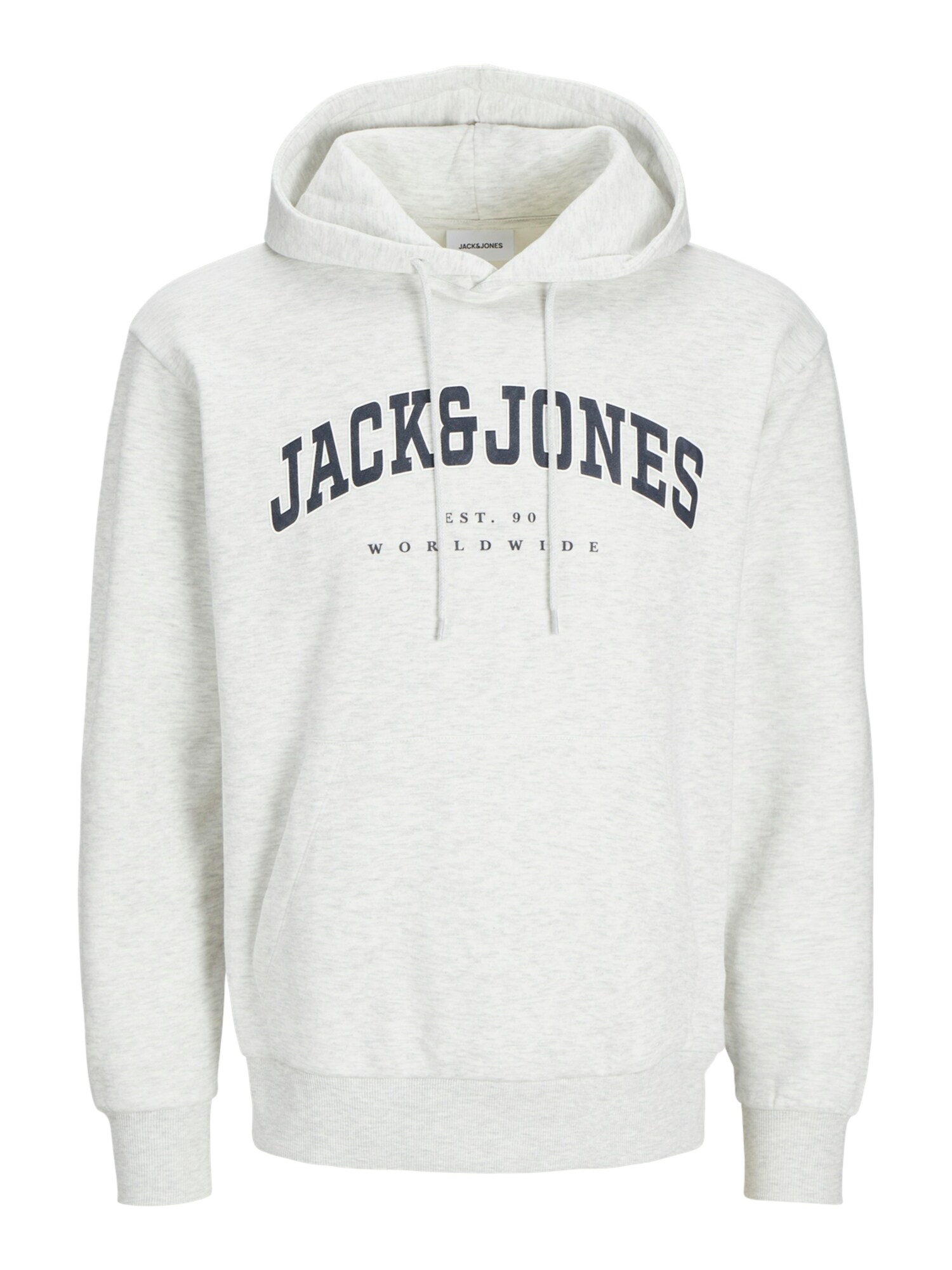 JACK & JONES Mikina 'JJECaleb'  námornícka modrá / biela melírovaná