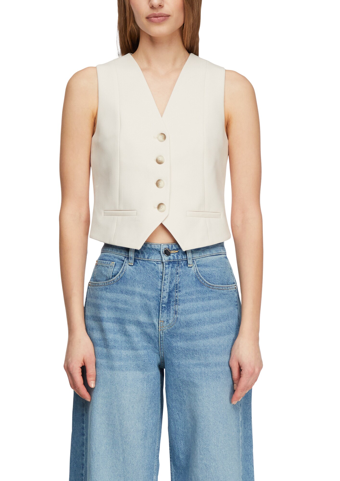 COMMA Chaleco para traje  crema