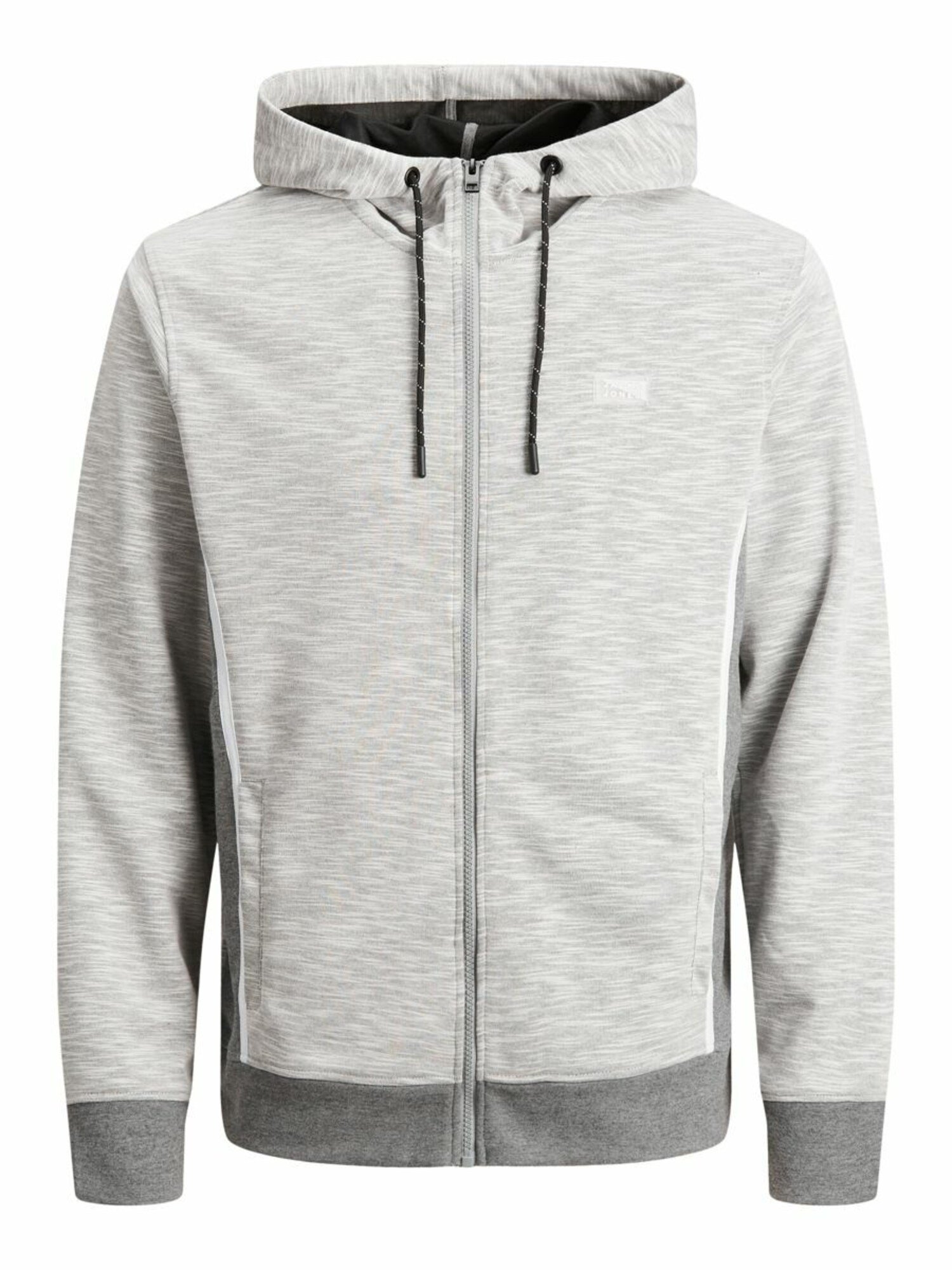 JACK & JONES Tepláková bunda  svetlosivá / tmavosivá