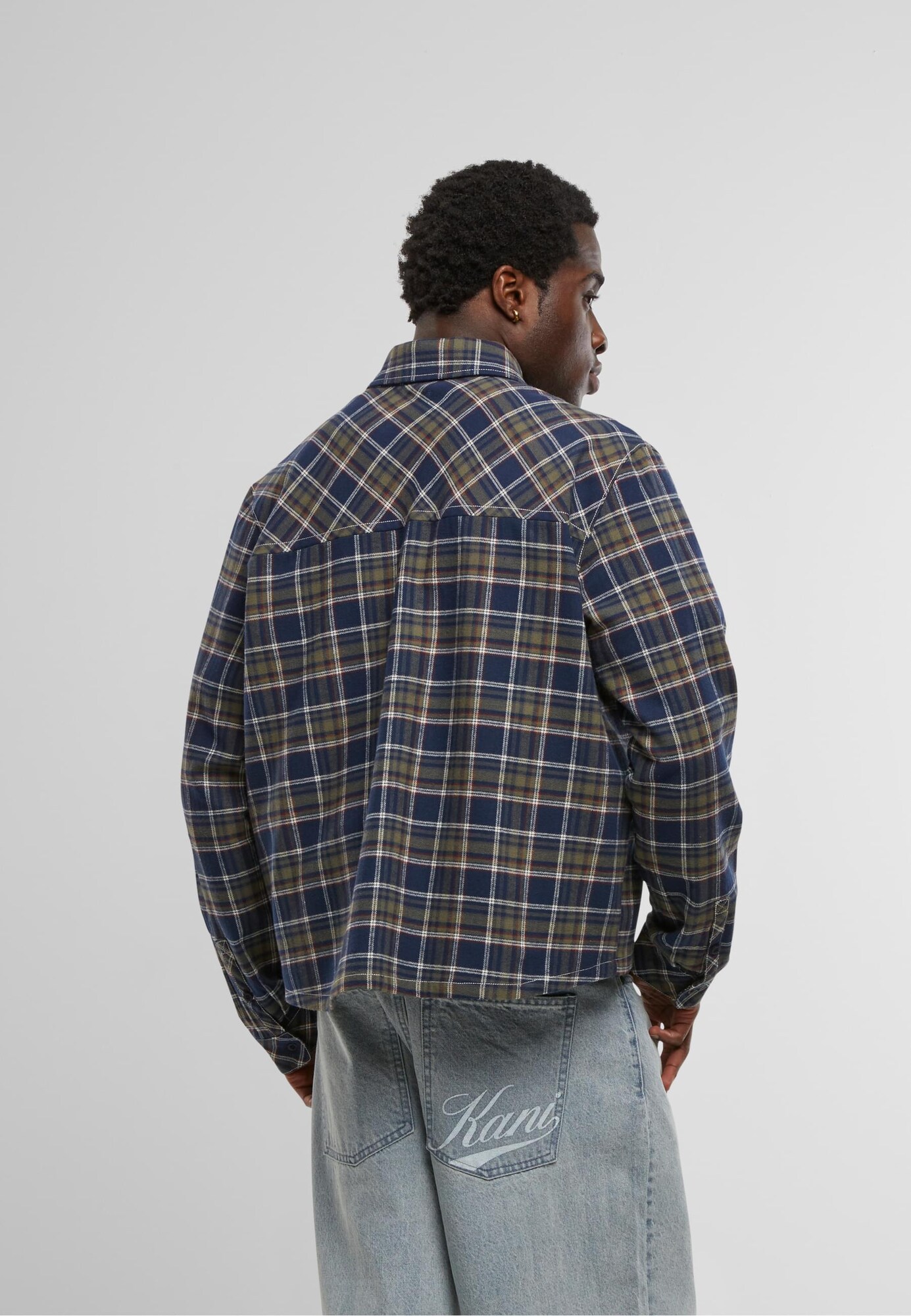 Karl Kani Camisa  azul / blanco – imagen 4