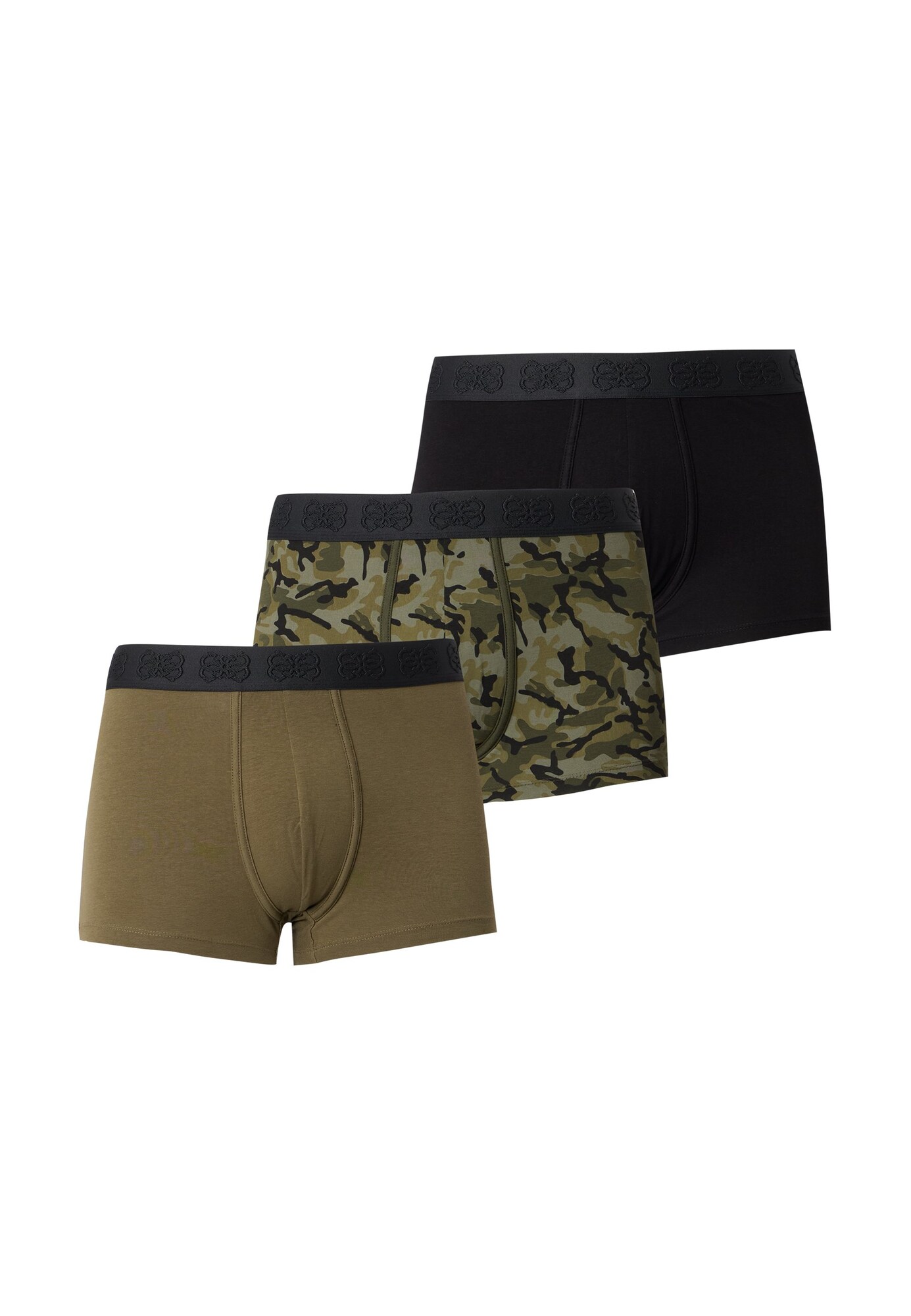GUESS Boxeri JOE verde / oliv / verde închis / negru