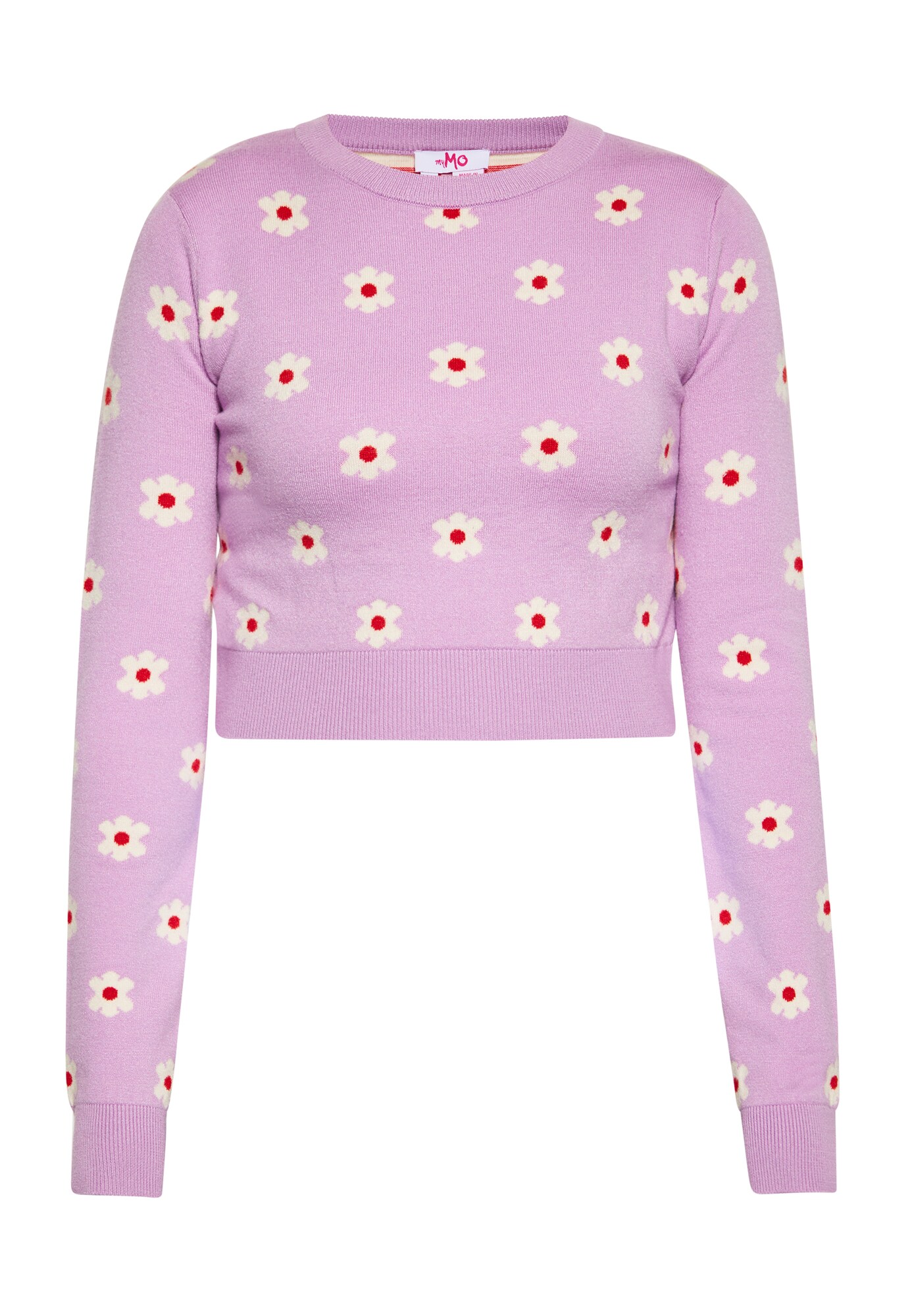 MYMO Jersey beige / ciruela / rojo
