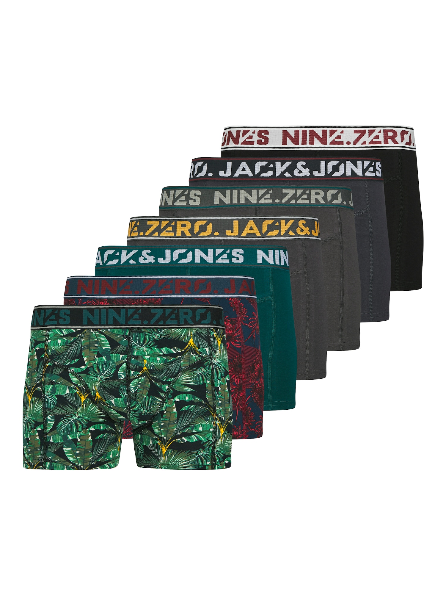 JACK & JONES Boxeri JACKENDRIC  bleumarin / gri închis / verde smarald / negru