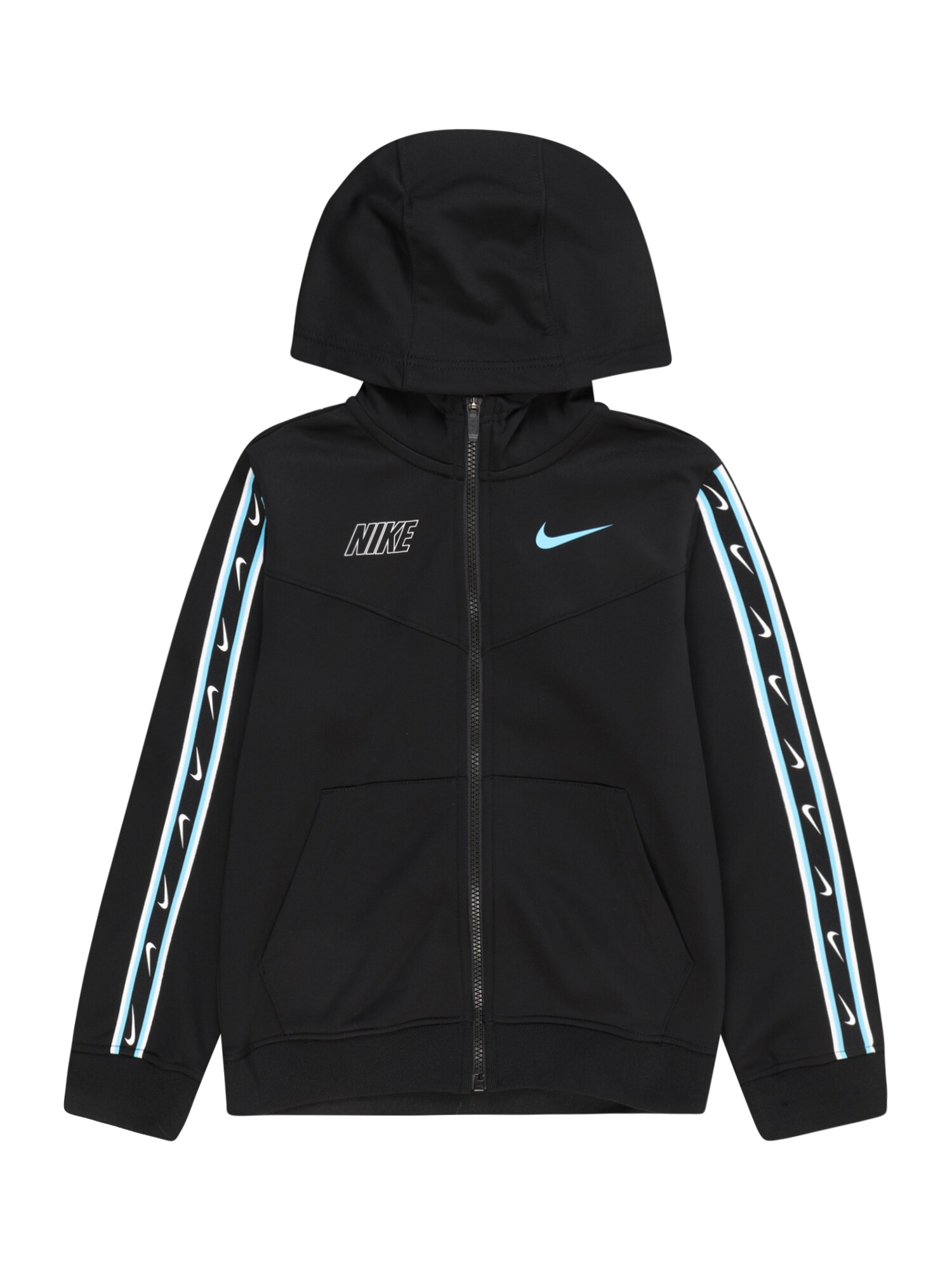 Nike Sportswear Суичъри с качулка  небесносиньо / черно / бяло
