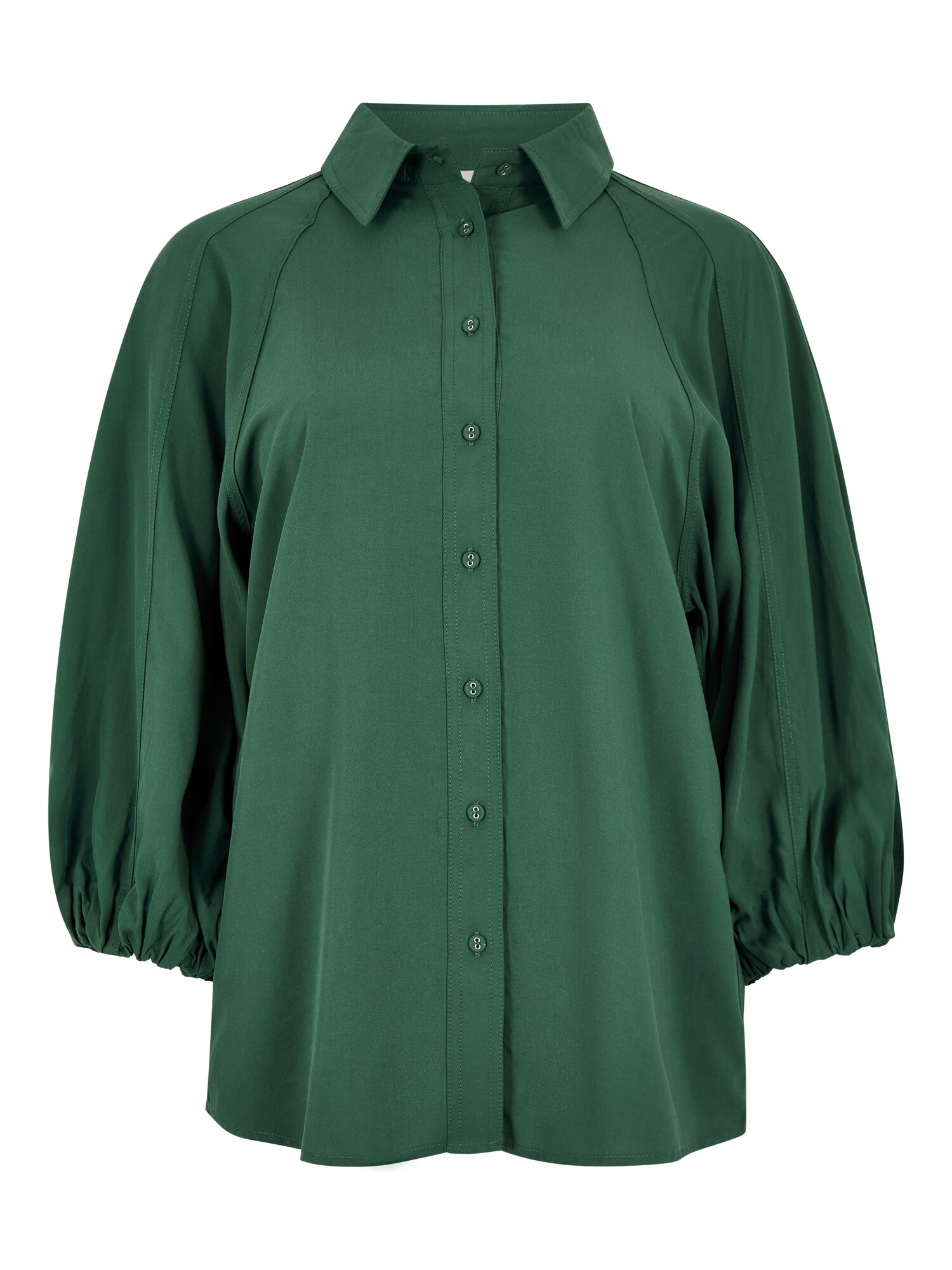 Thumbnail - Seam Detail Puff Sleeve Shirt ' '