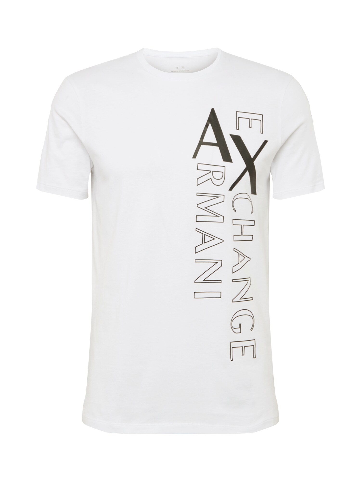 ARMANI EXCHANGE Marškinėliai  balta / juoda