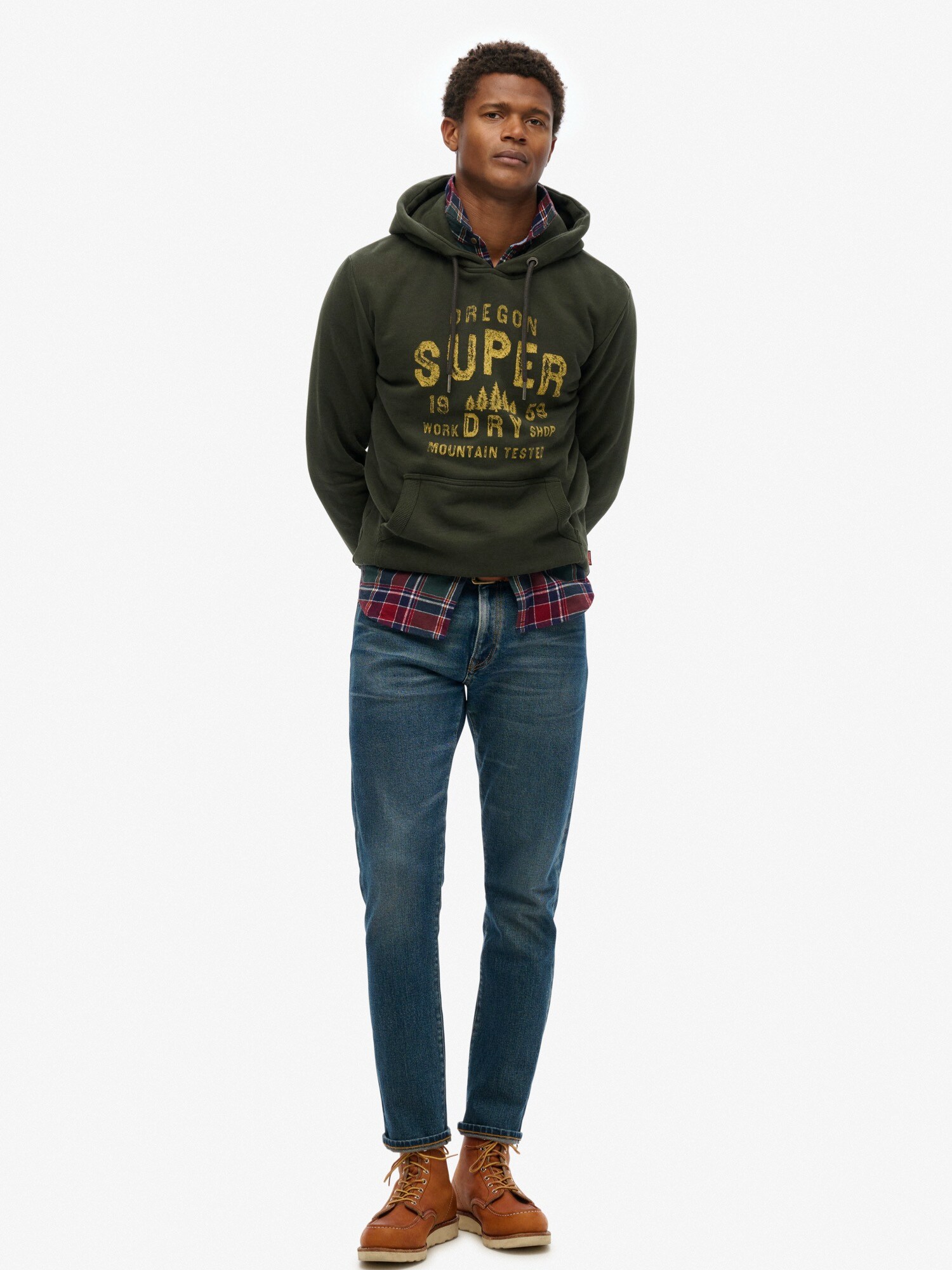 Superdry & Co Mikina kaki / olivová (obrázok 3)