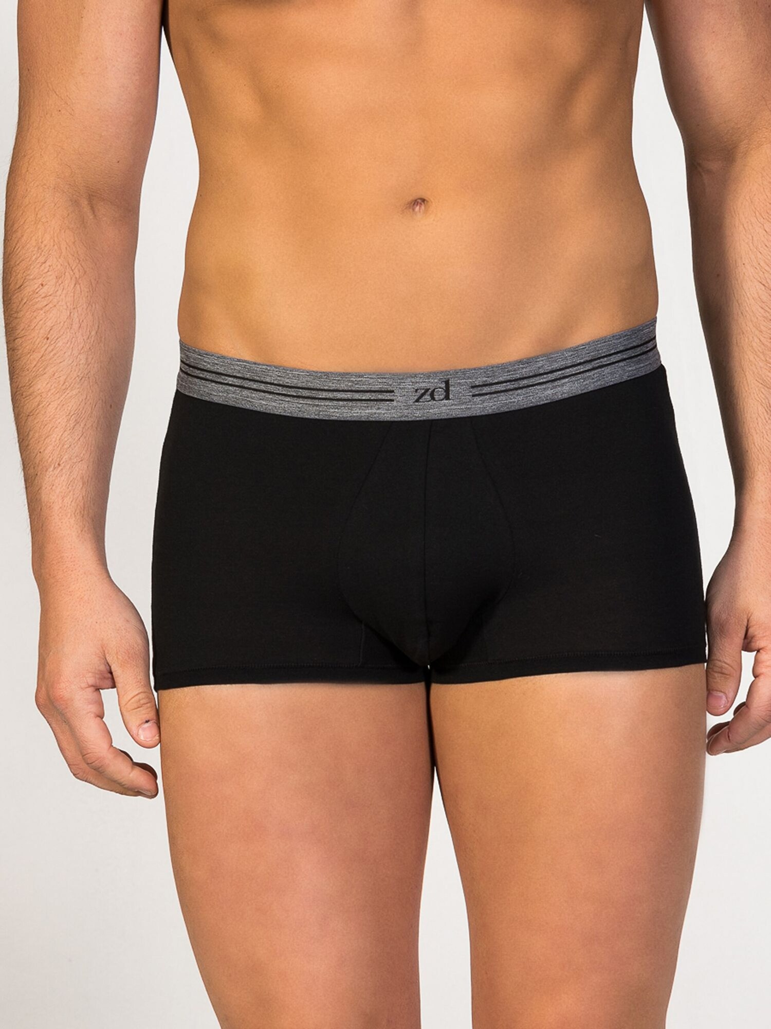 zd ZERO DEFECTS Calzoncillo boxer 'Athens Egyptian cotton' negro
