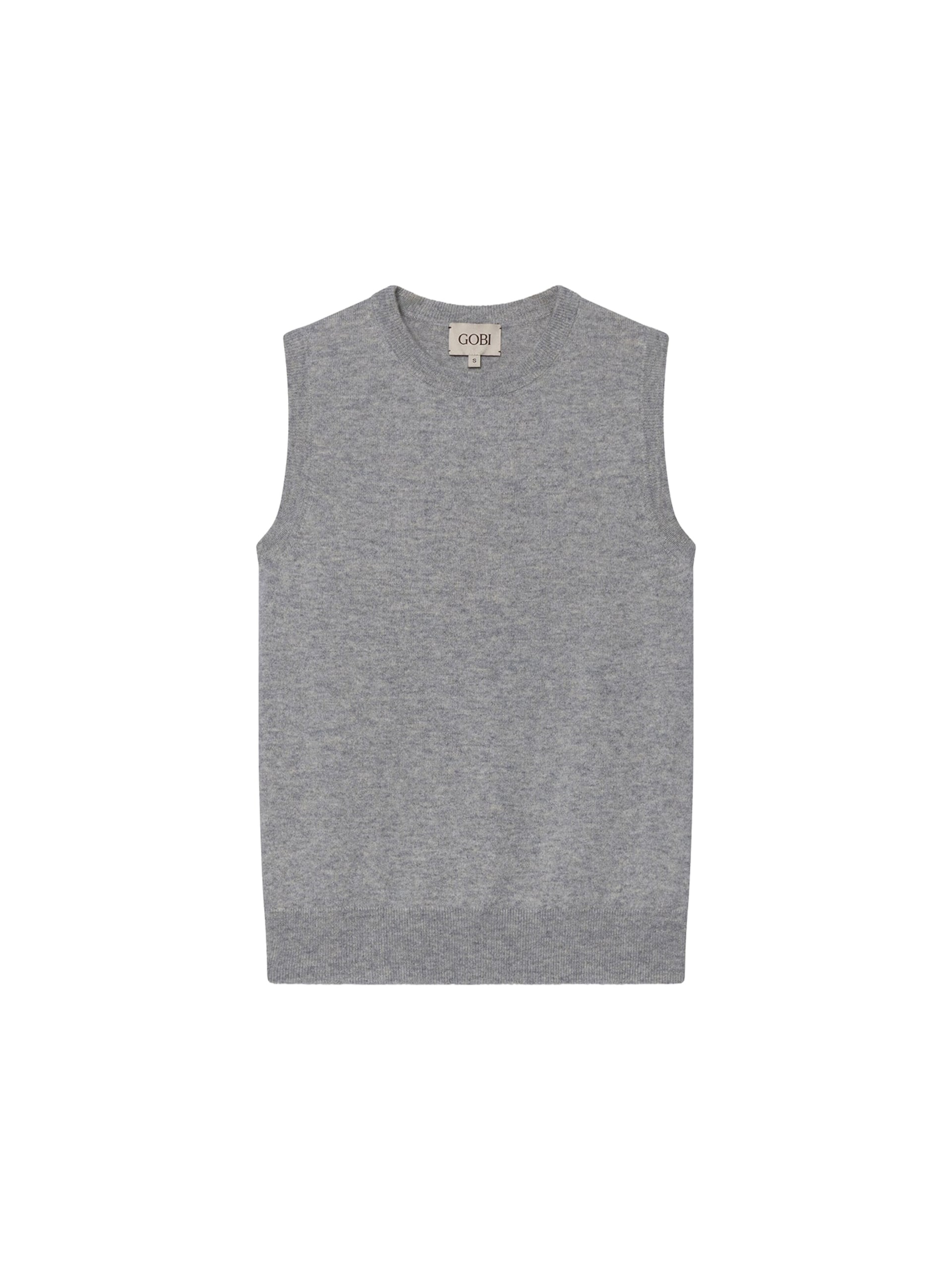 GOBI Cashmere Stickad väst 'Women's Timeless Cashmere Crewneck Vest' dam